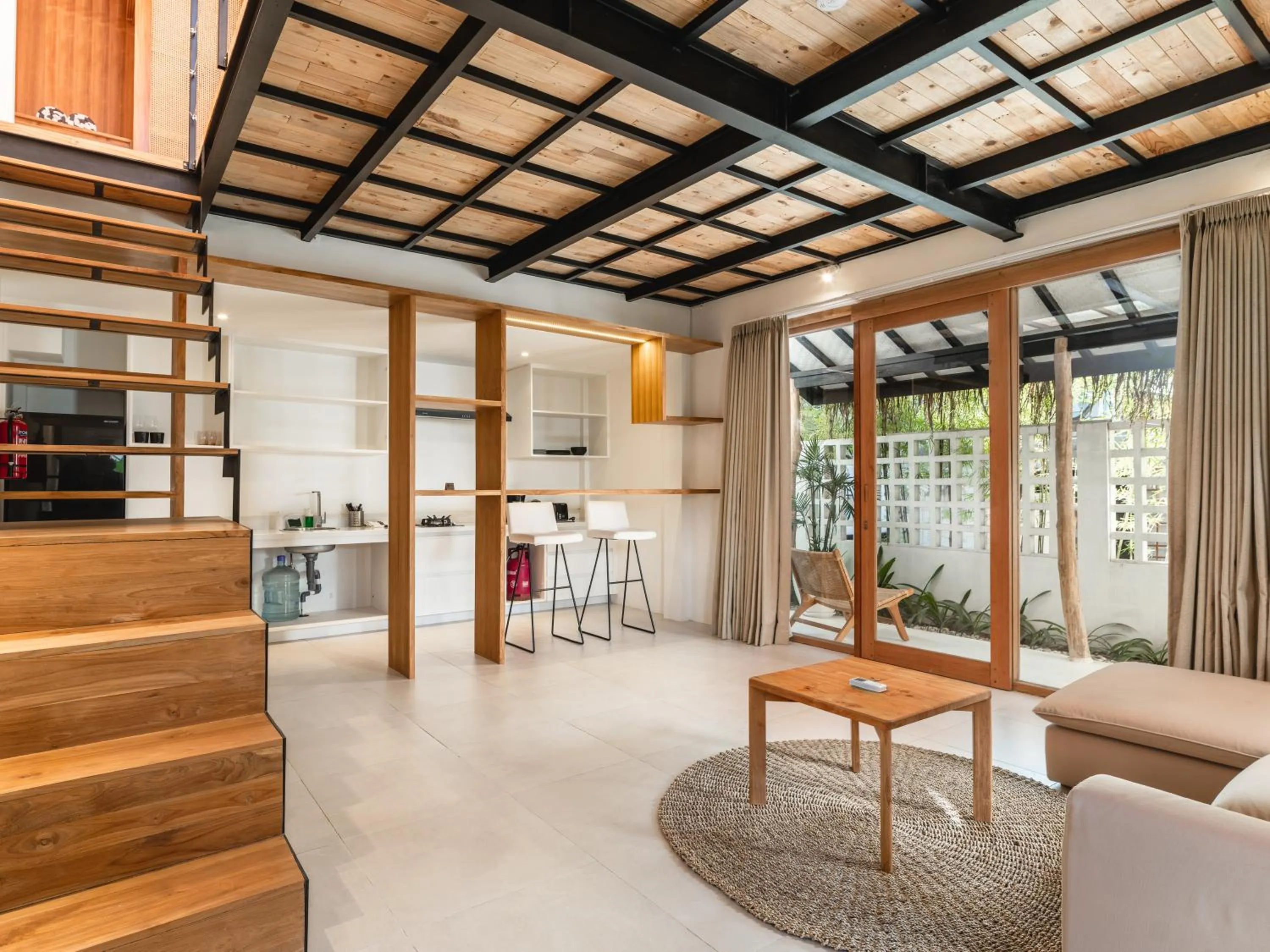 Living room in Berawa Village Suite