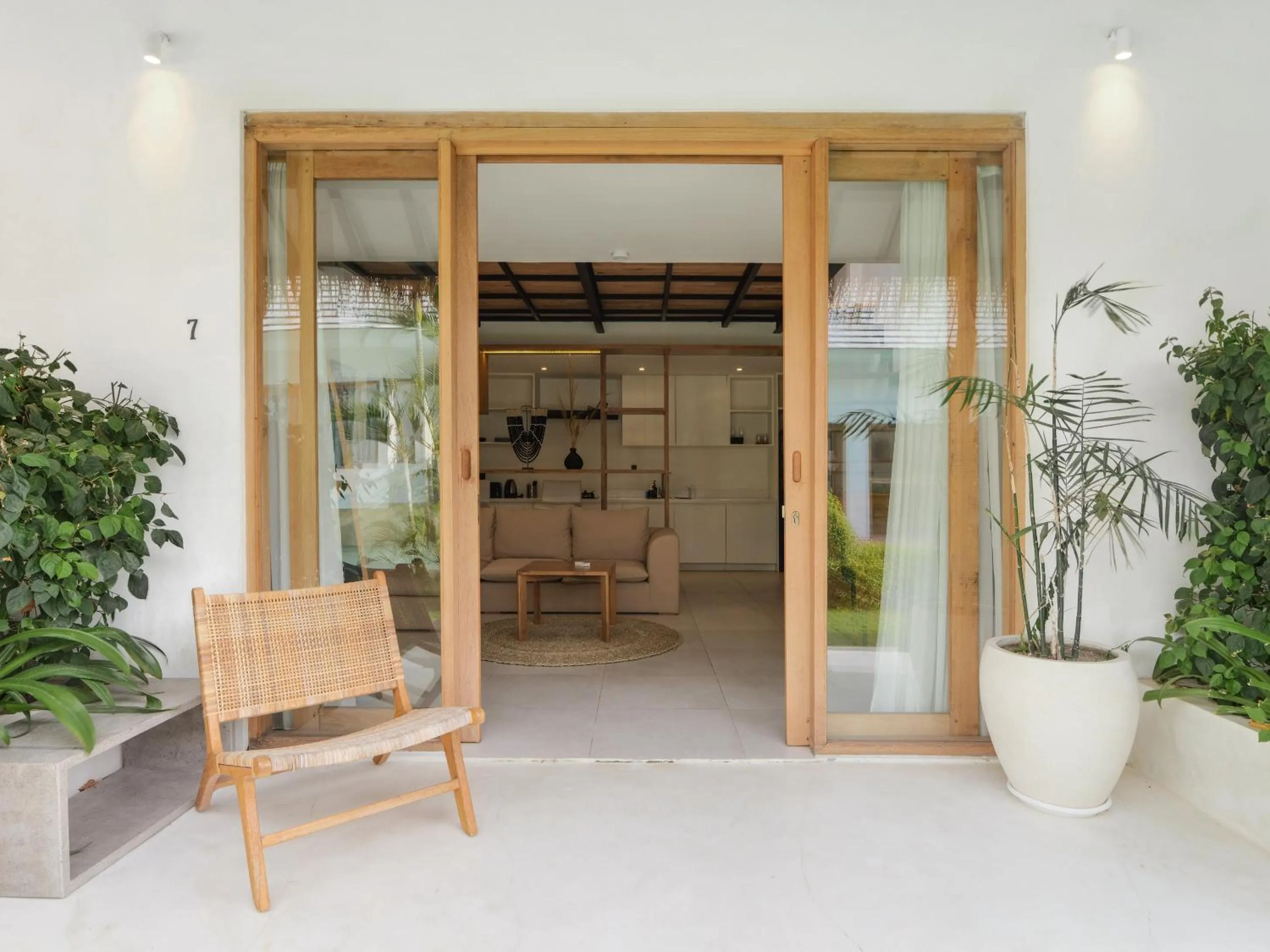 Patio in Berawa Village Suite