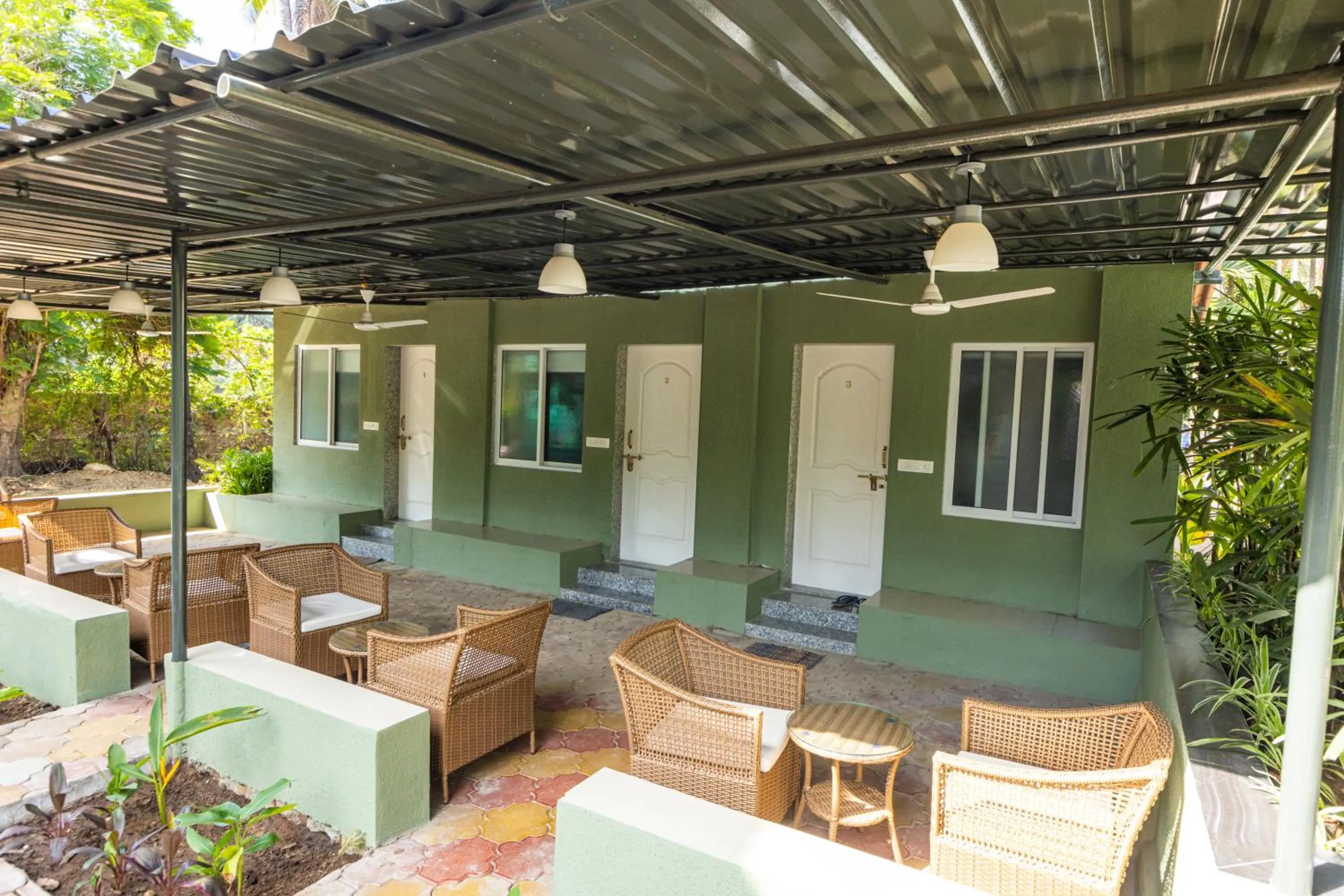 Seating area in Oceanature Alibaug
