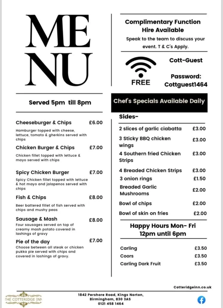 Triple Room in The Cotteridge Inn