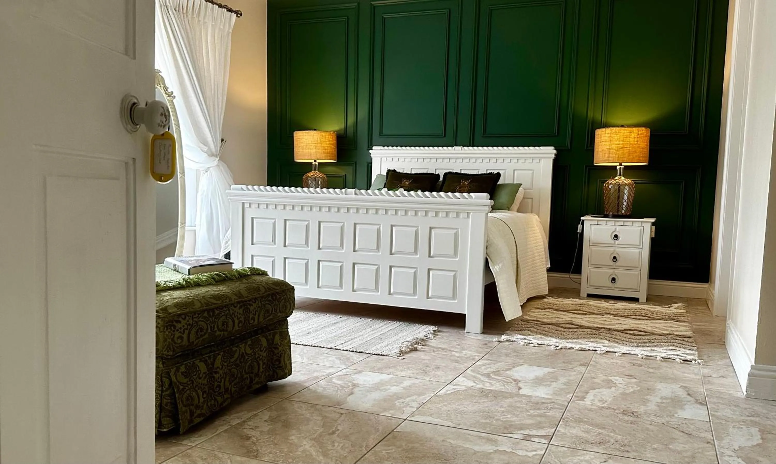 Bed in Beaufort House Accomodation