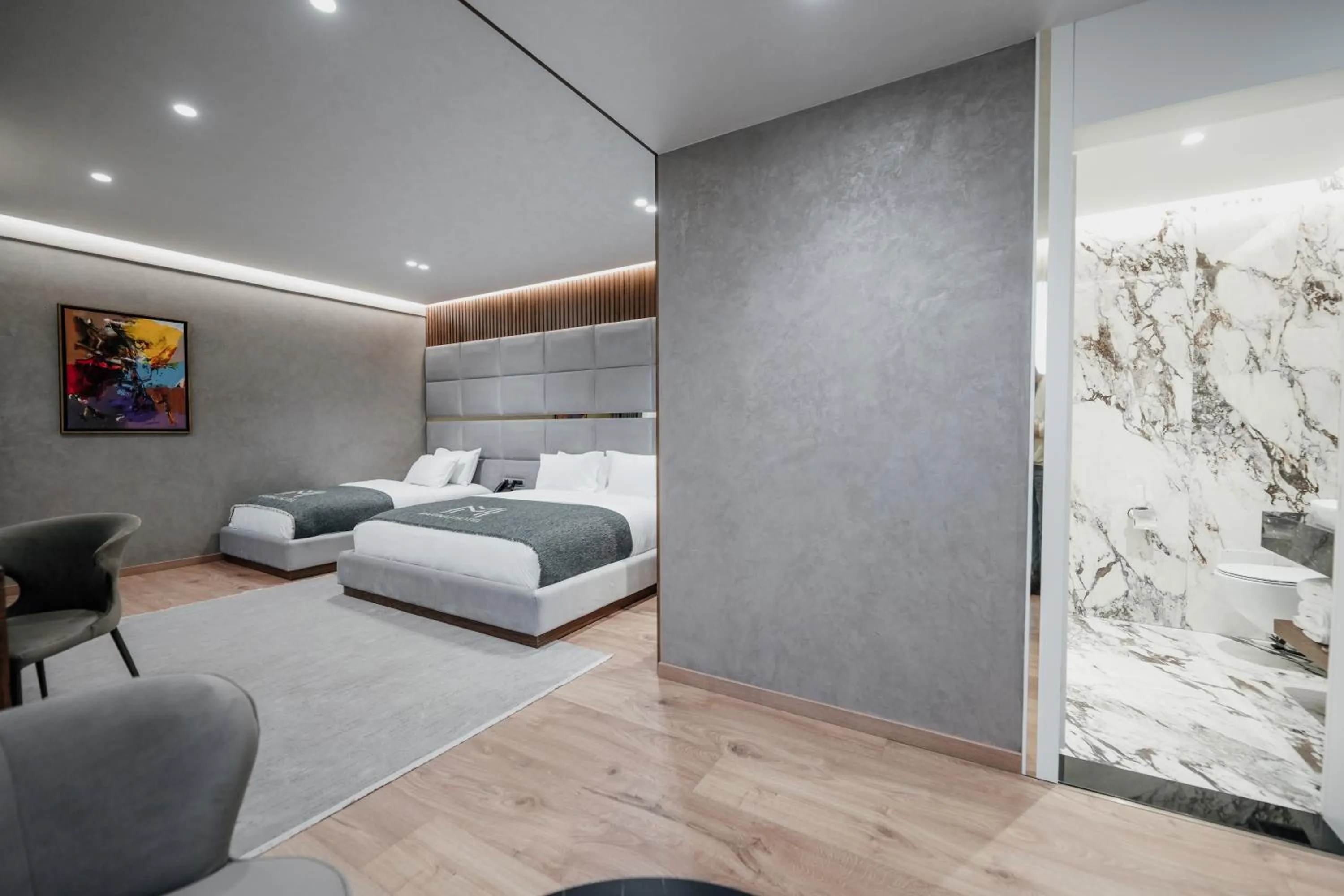 Bed in Marinaj Hotel & SPA