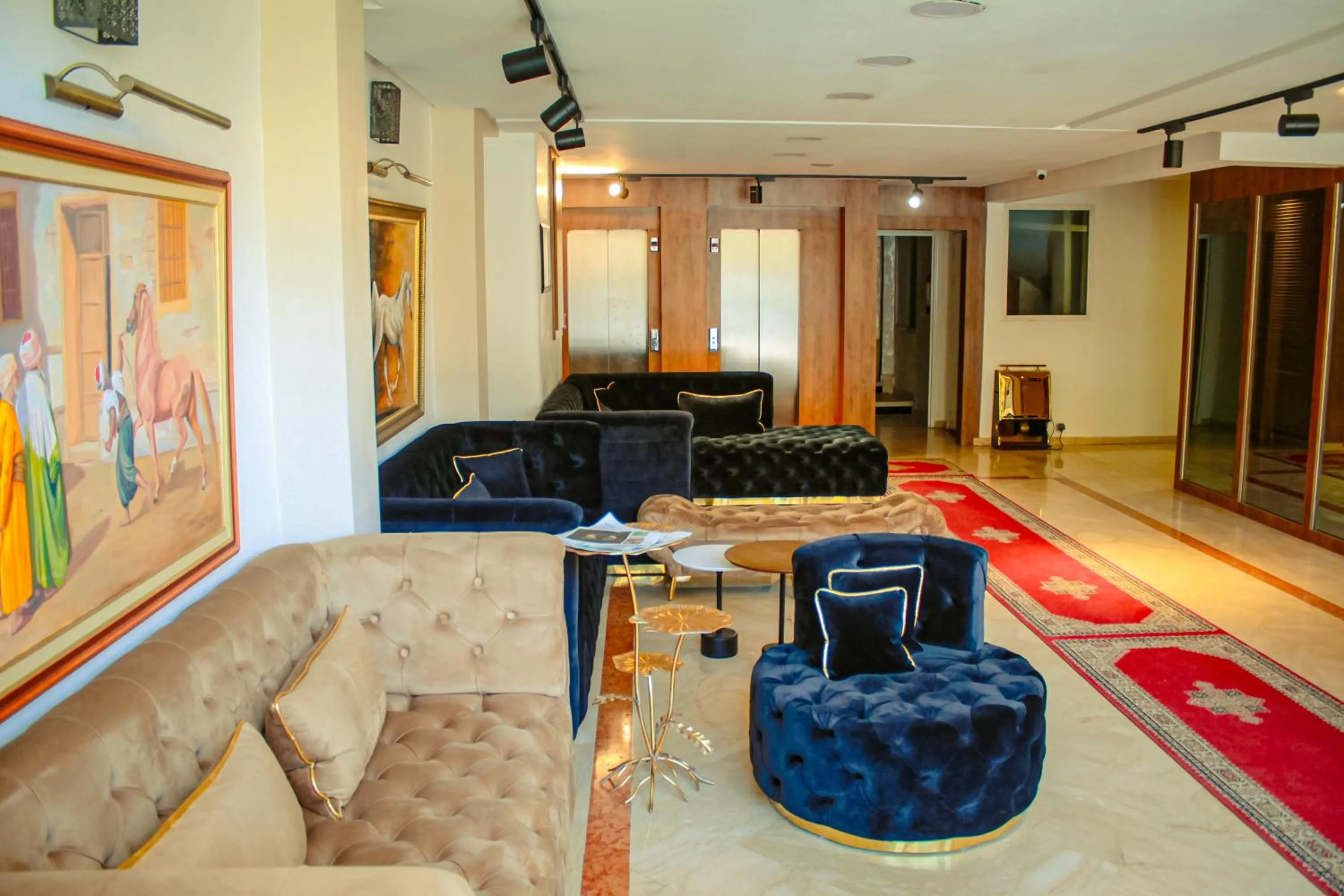 Lobby or reception in Hôtel Belle Vue et Spa