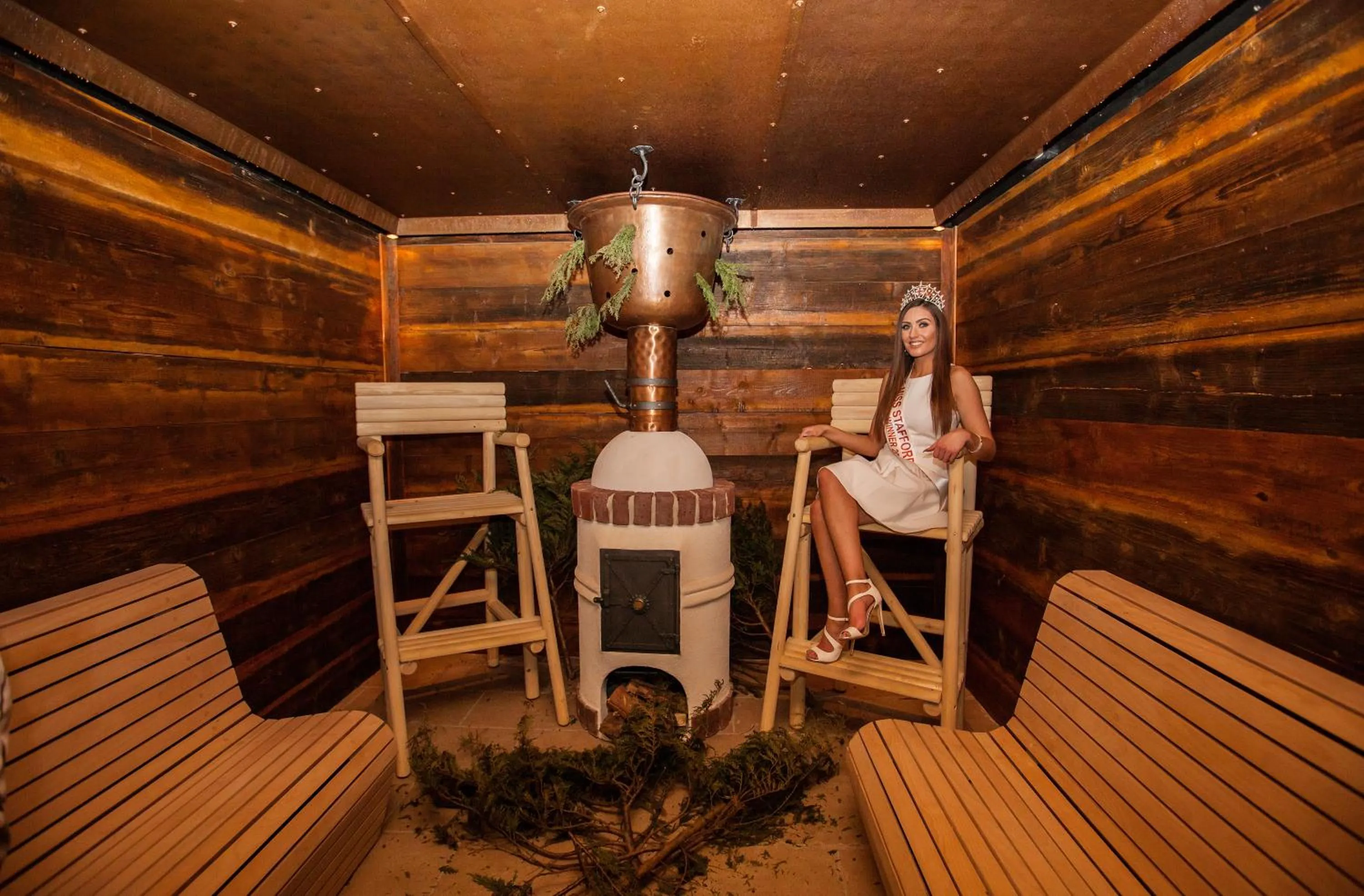Sauna in Three Horseshoes Country Inn