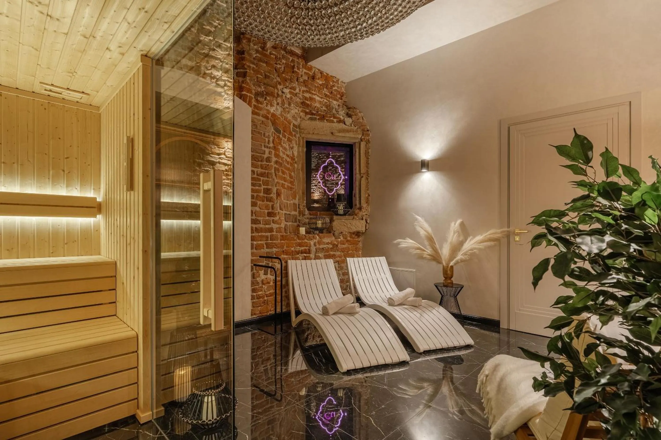 Sauna in Cu Residence - LoftAffair Spa Collection