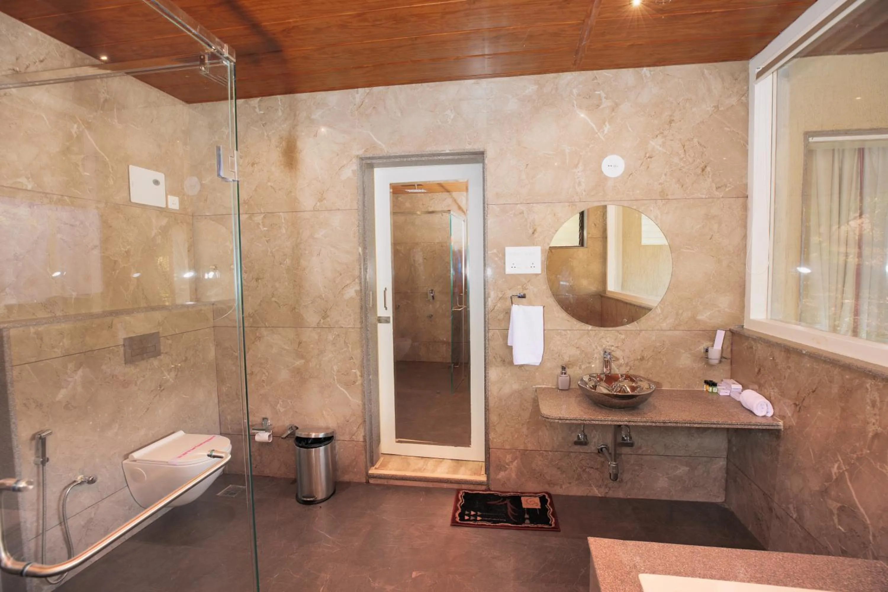 Bathroom in Urmilaa Green County Resort 35 KM From Kolhapur