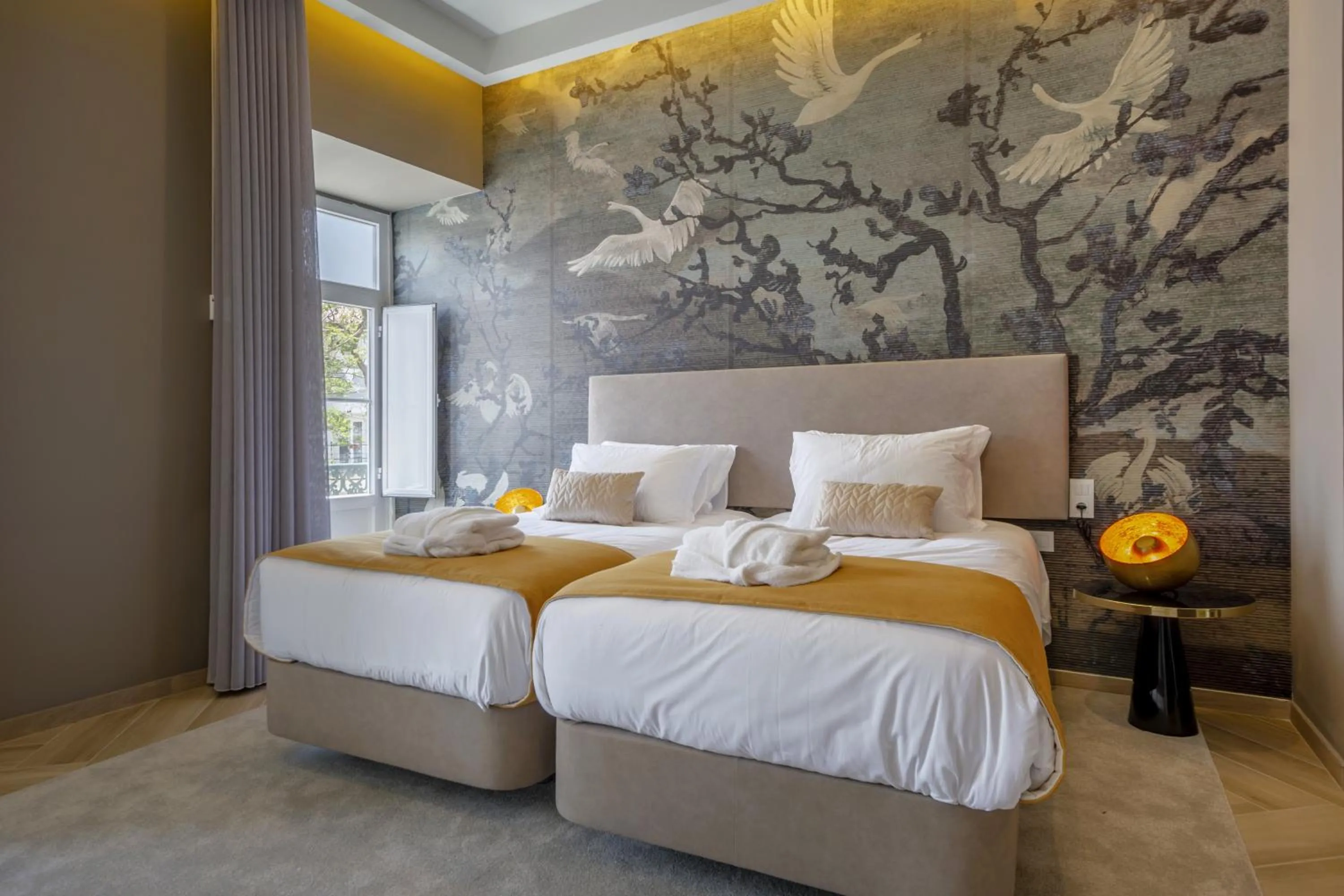 Bed in Guest House Jacarandá Faro