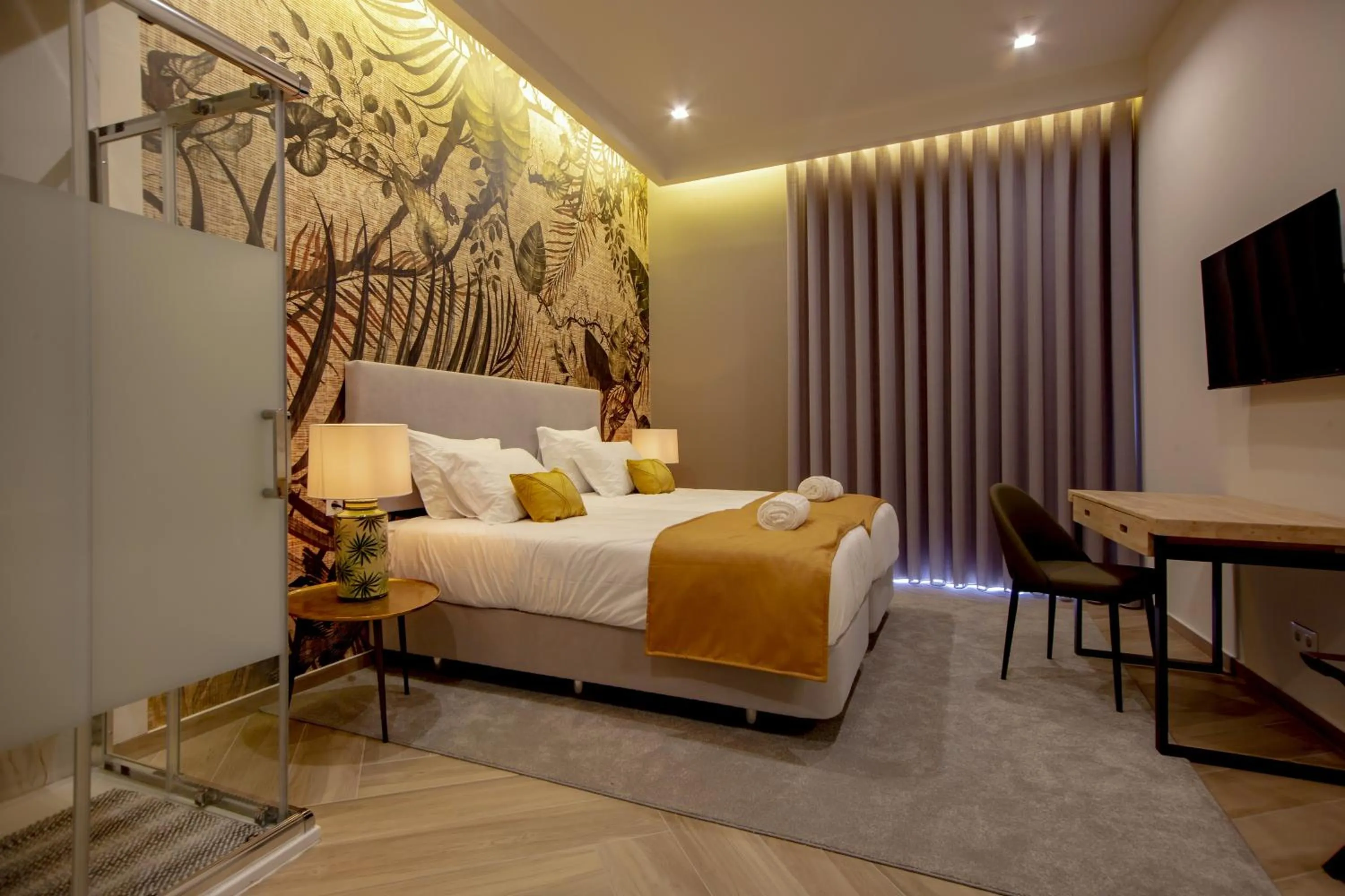 Bed in Guest House Jacarandá Faro