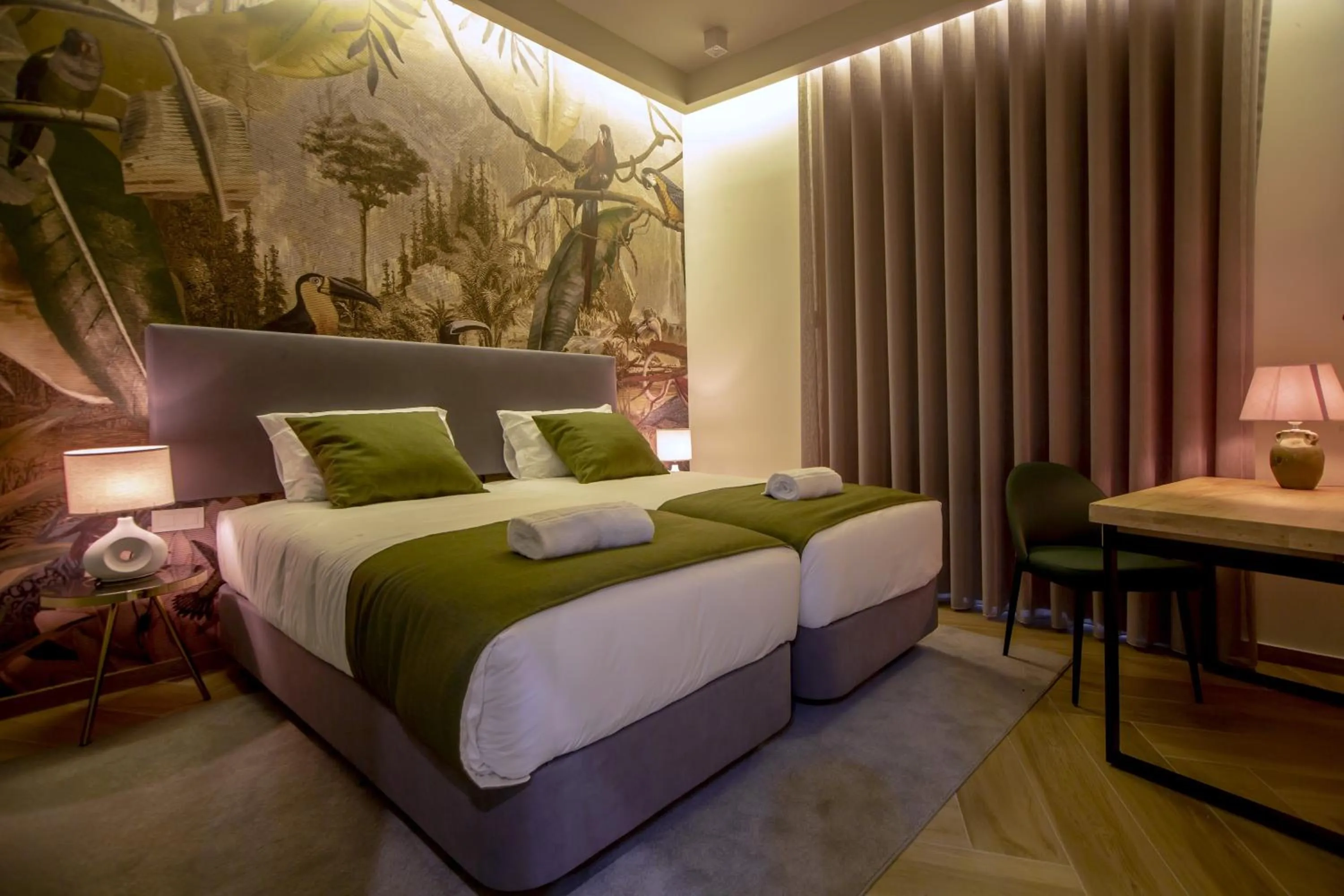 Bed in Guest House Jacarandá Faro