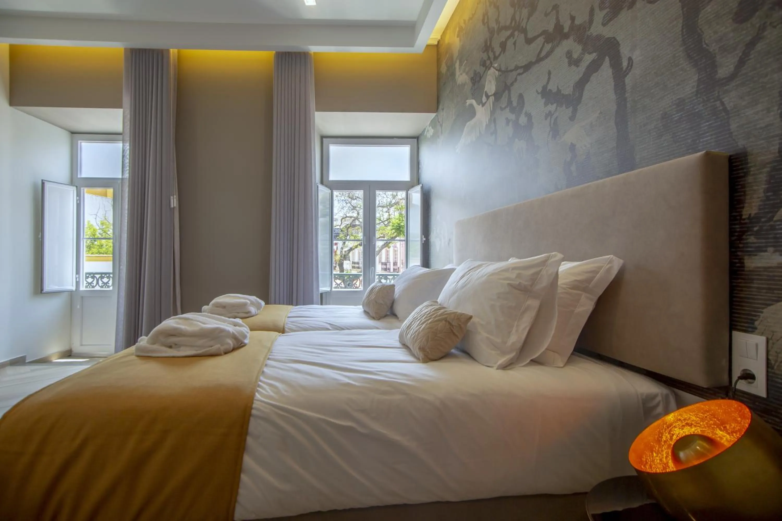 Bed in Guest House Jacarandá Faro