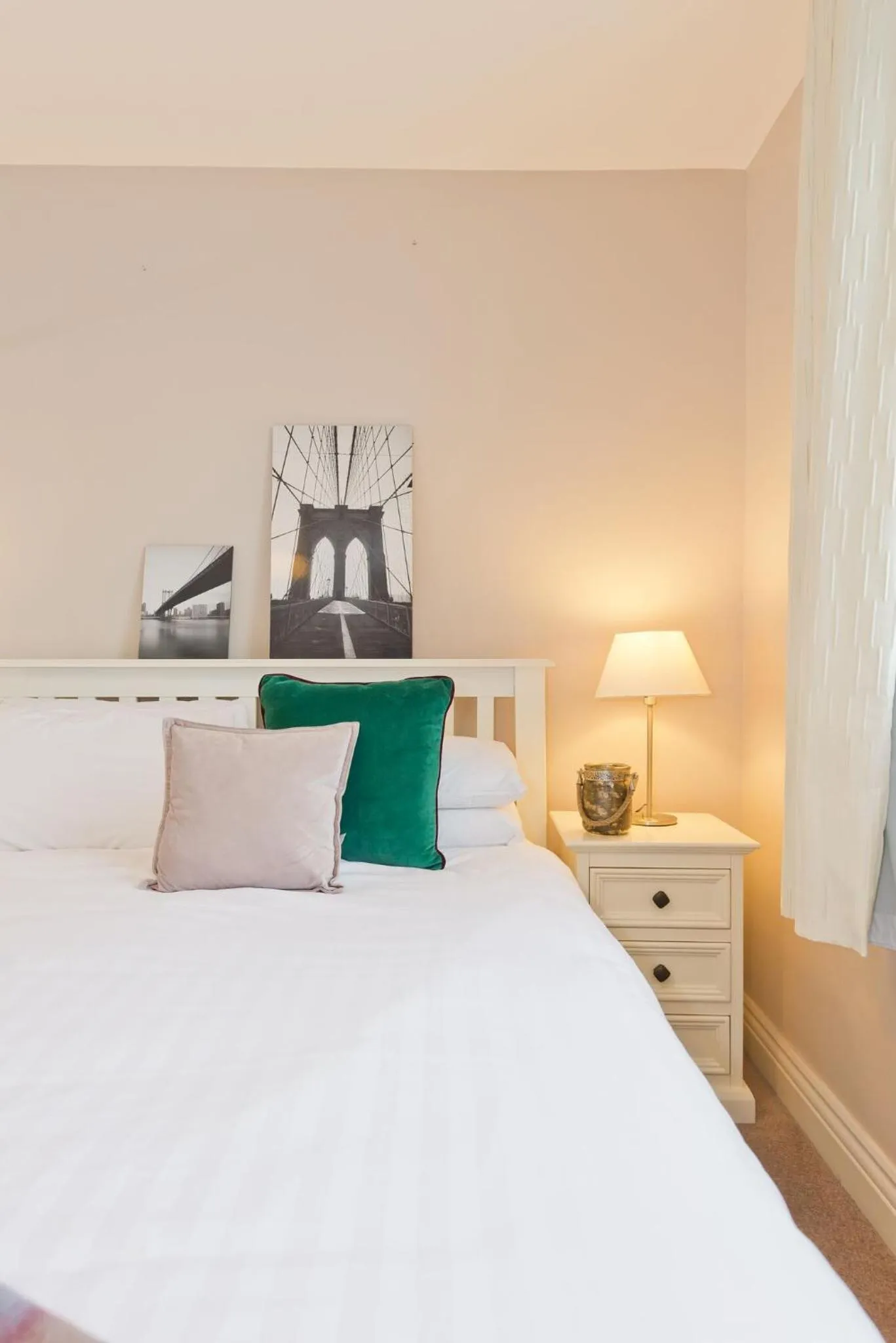 Decorative detail, Bed in Broc House Suites