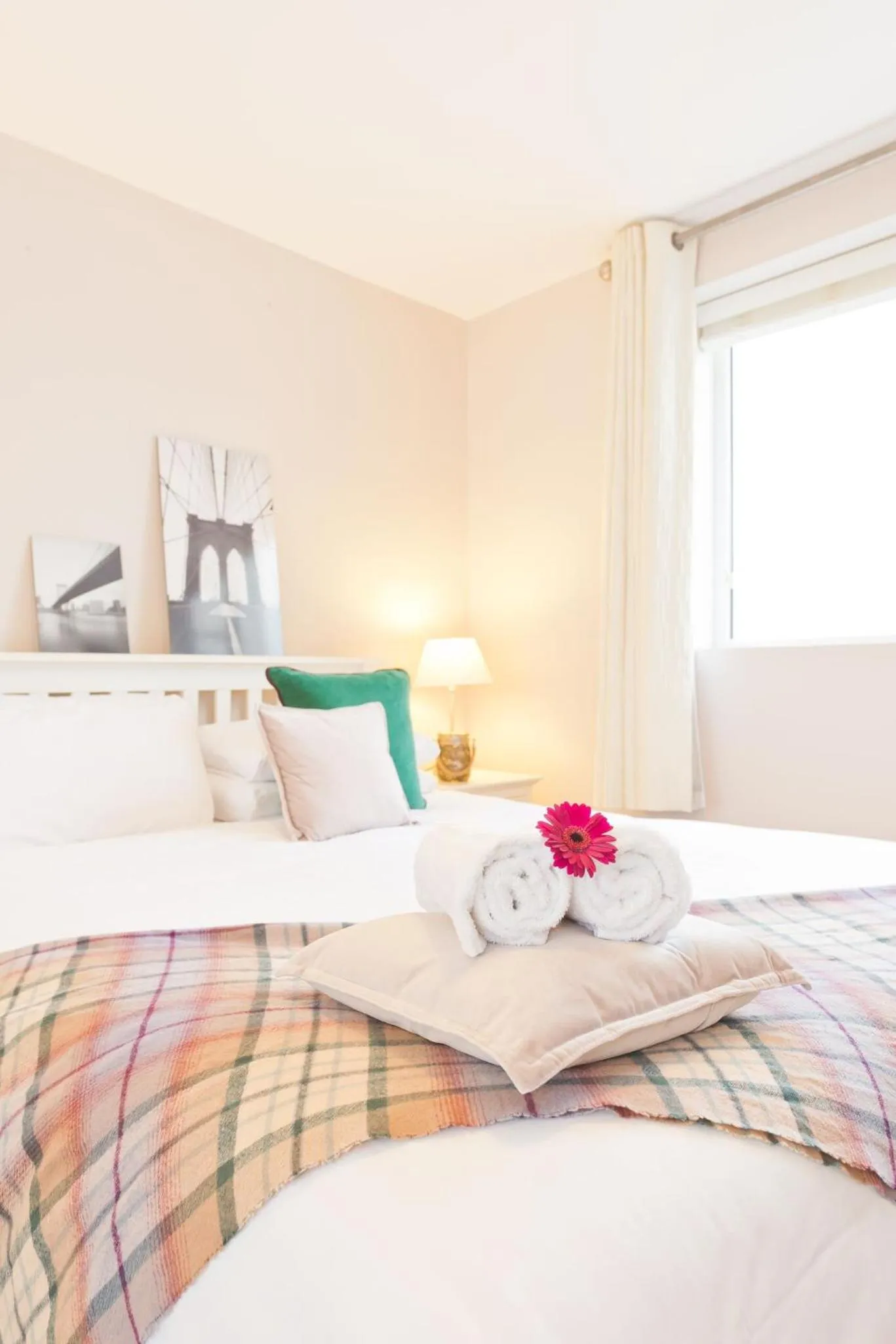 Decorative detail, Bed in Broc House Suites