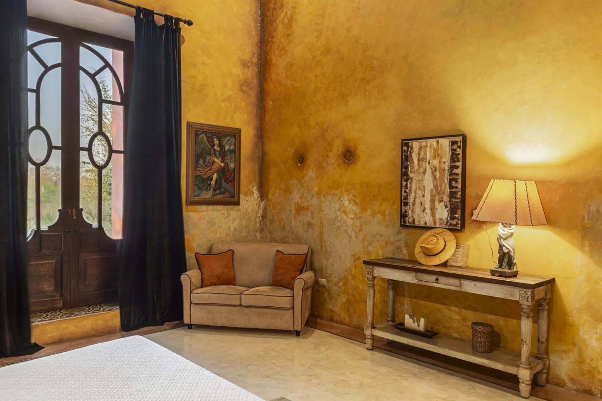 Seating area in Hacienda Sacnicte