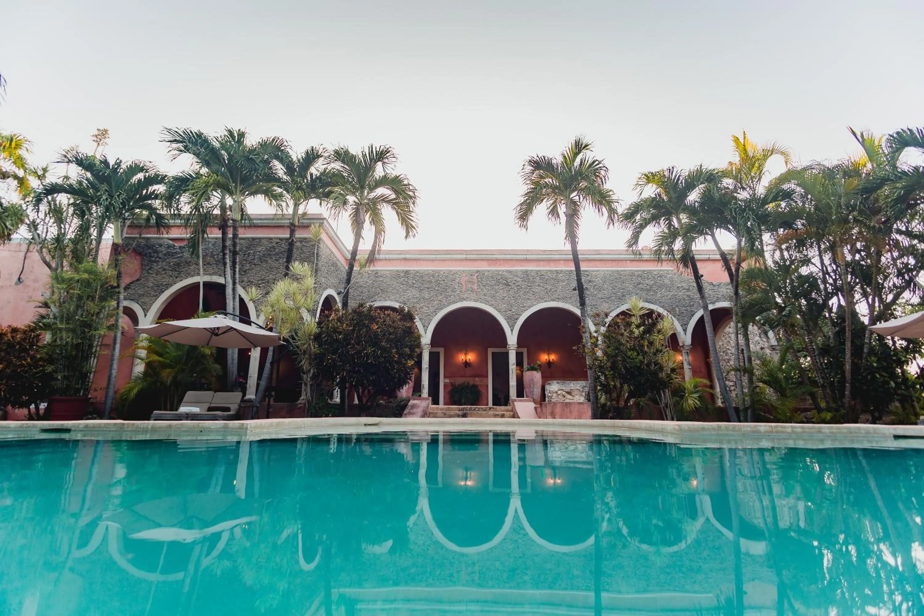 Swimming pool in Hacienda Sacnicte