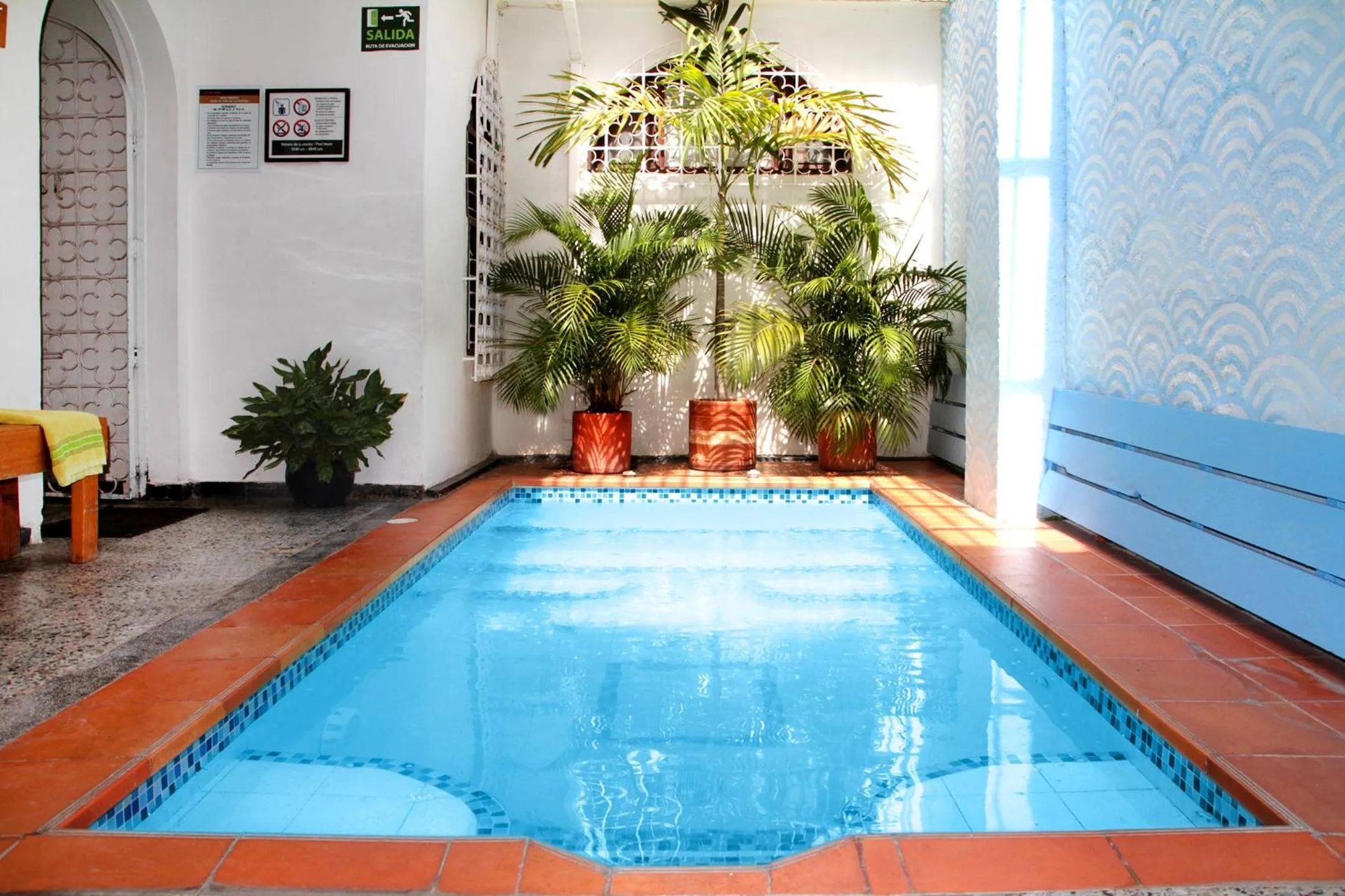 Swimming pool in La Guaca Hostel Santa Marta