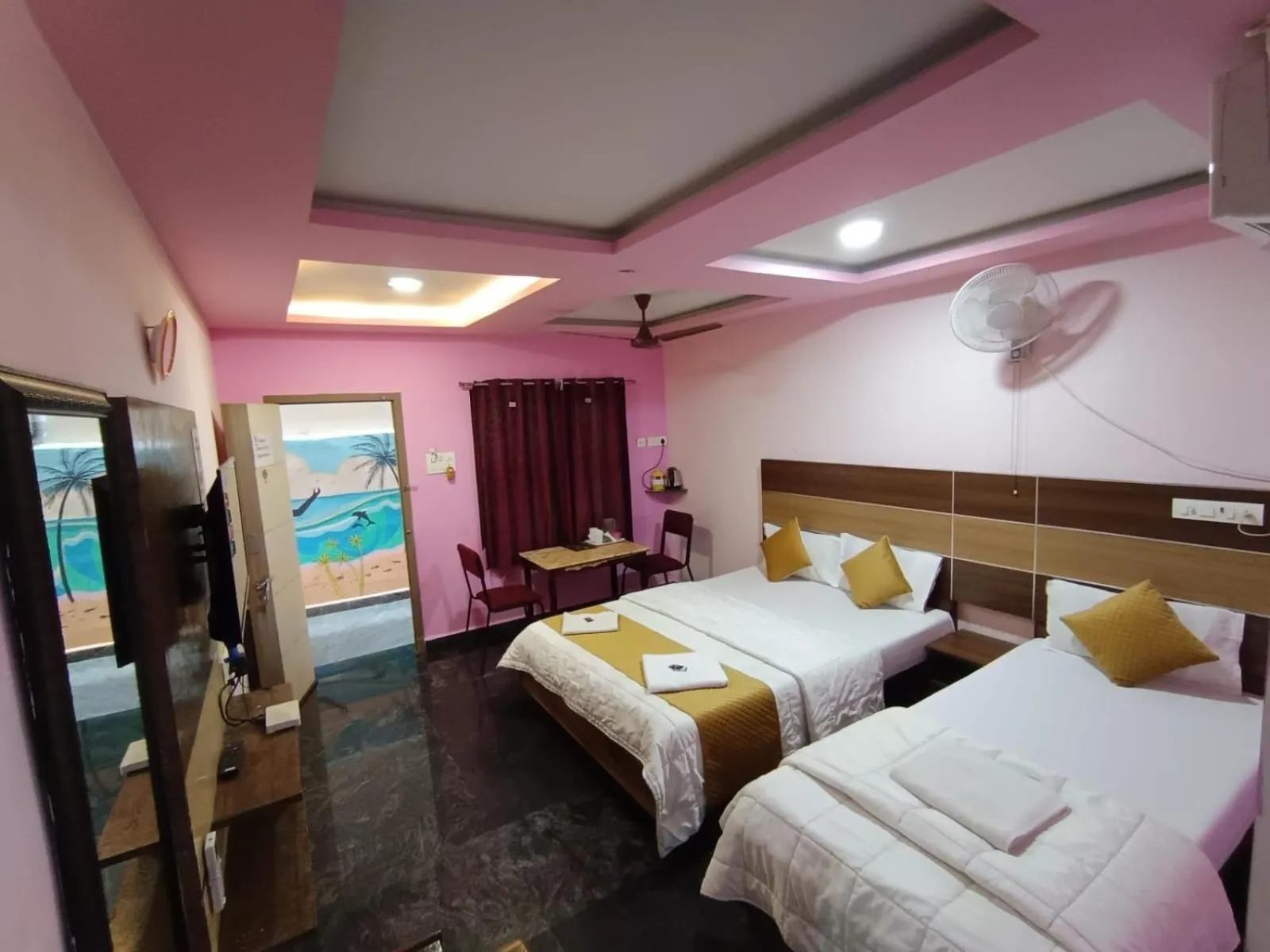 Bedroom, Bed in Sri Murugan Beach Paradise Hotel