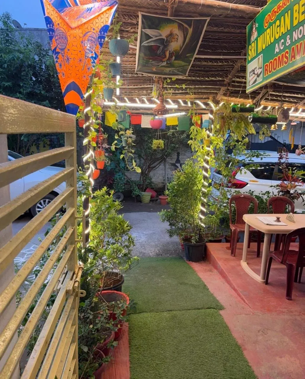 Patio in Sri Murugan Beach Paradise Hotel