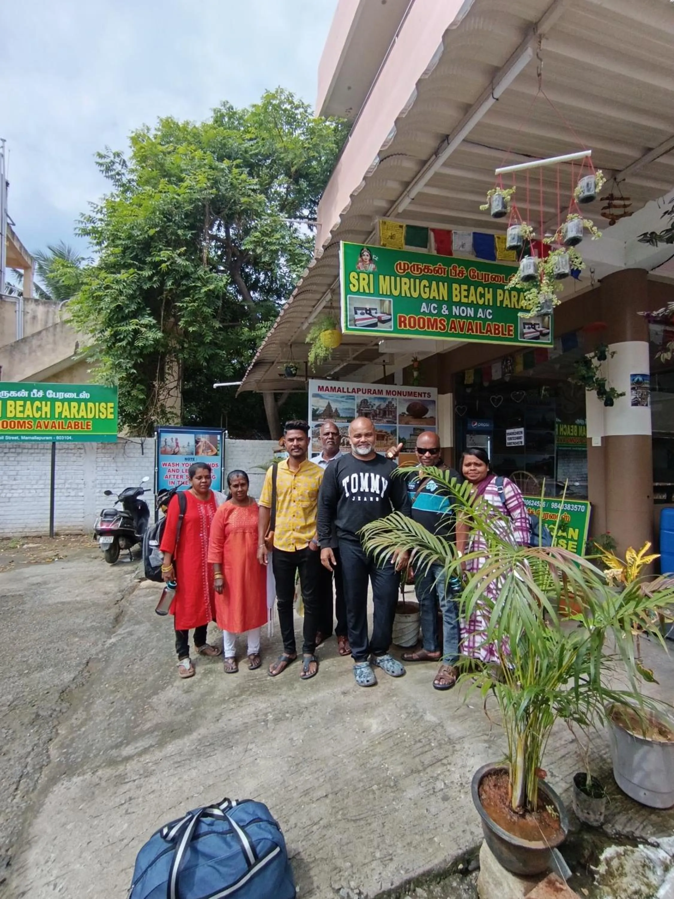 group of guests in Sri Murugan Beach Paradise Hotel
