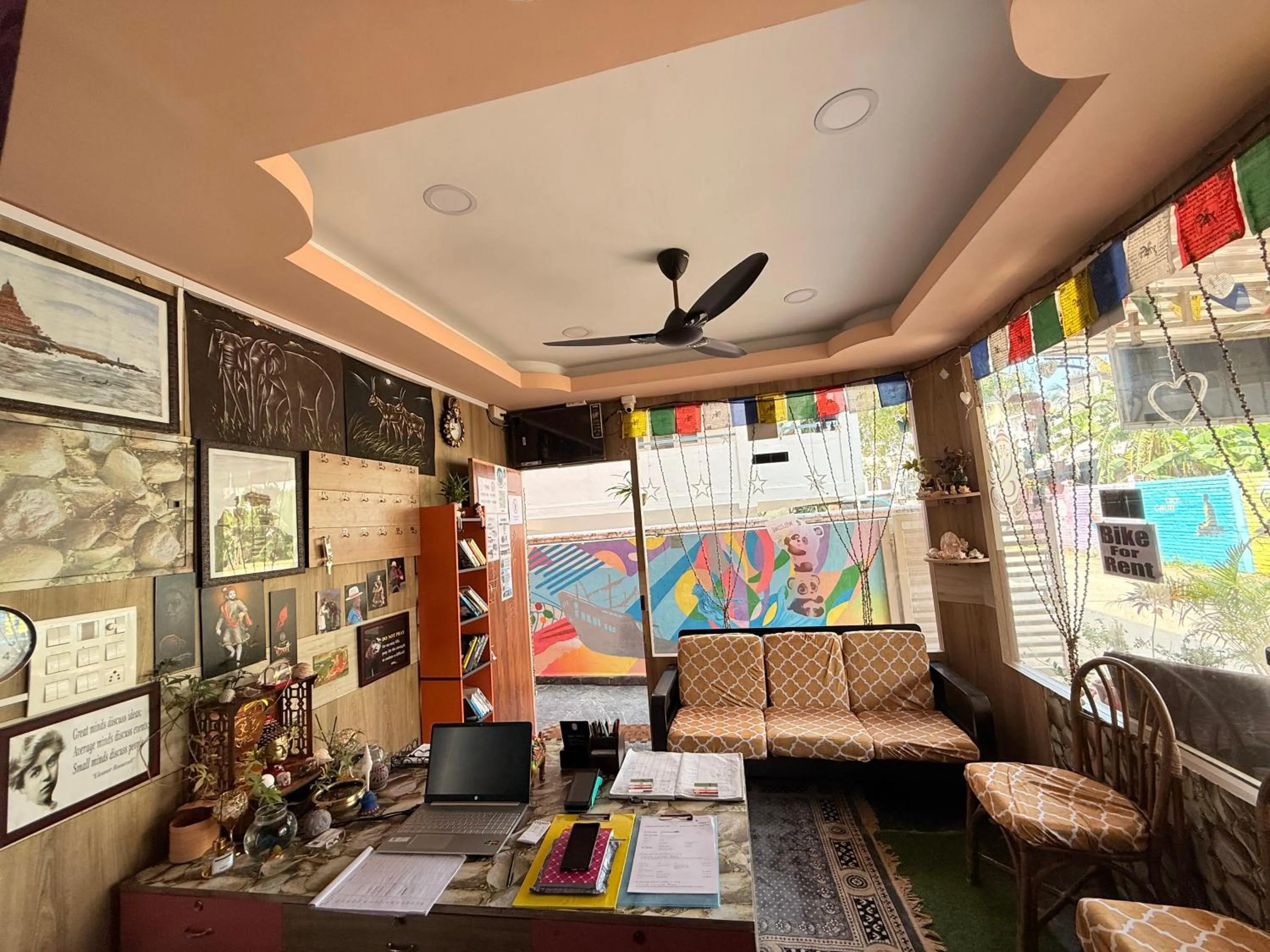 Seating area in Sri Murugan Beach Paradise Hotel