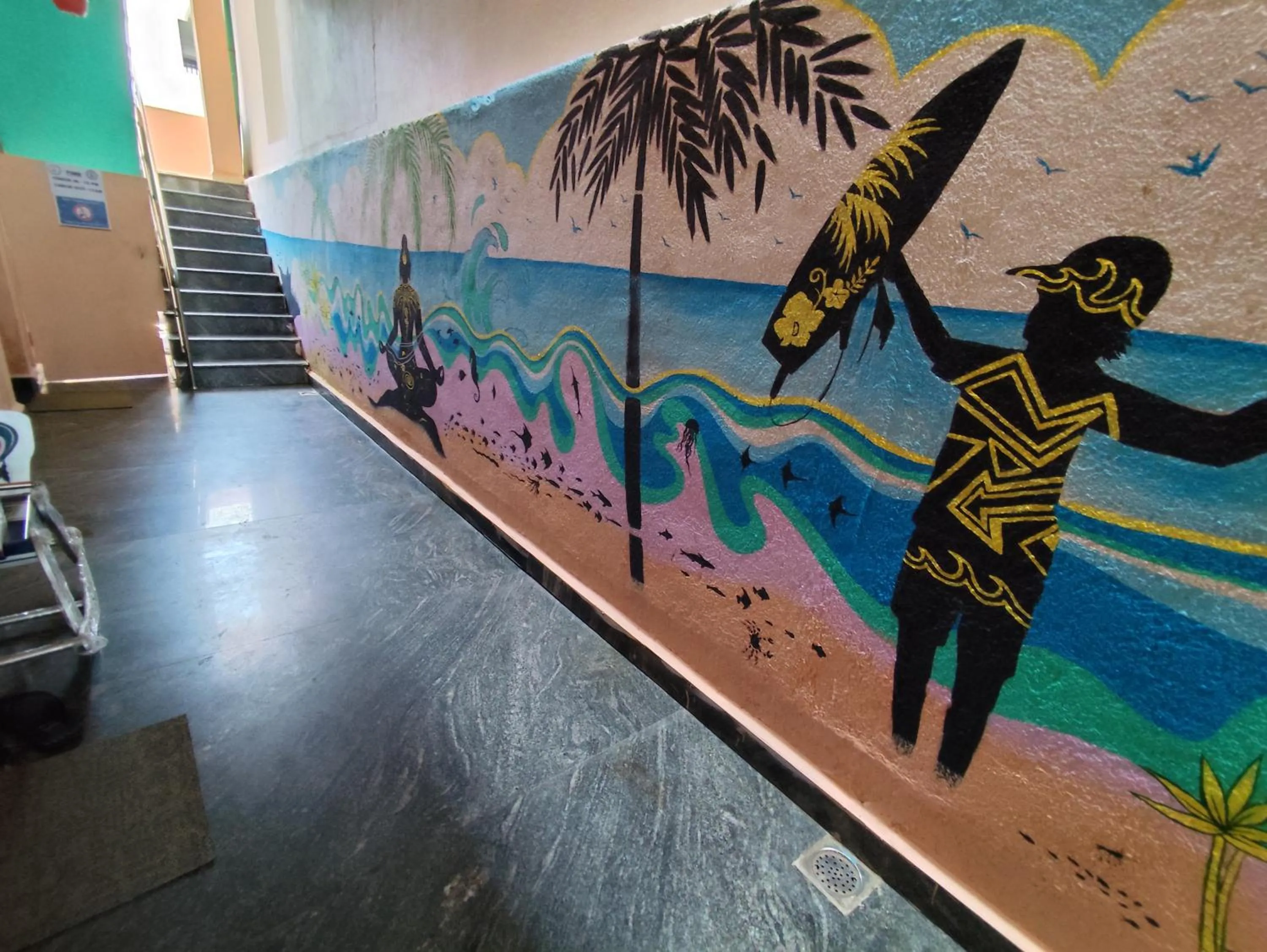 Decorative detail in Sri Murugan Beach Paradise Hotel