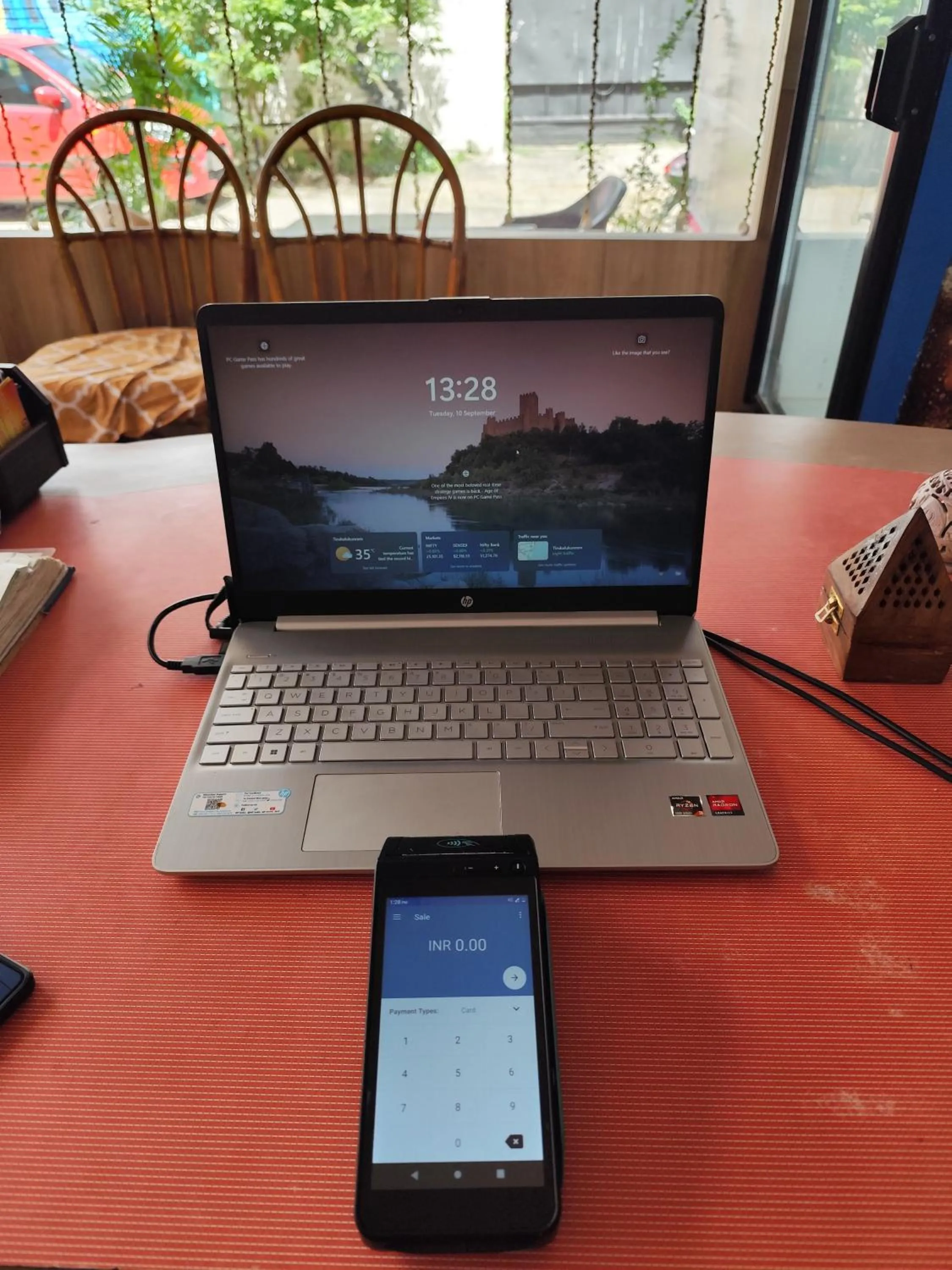 Lobby or reception in Sri Murugan Beach Paradise Hotel