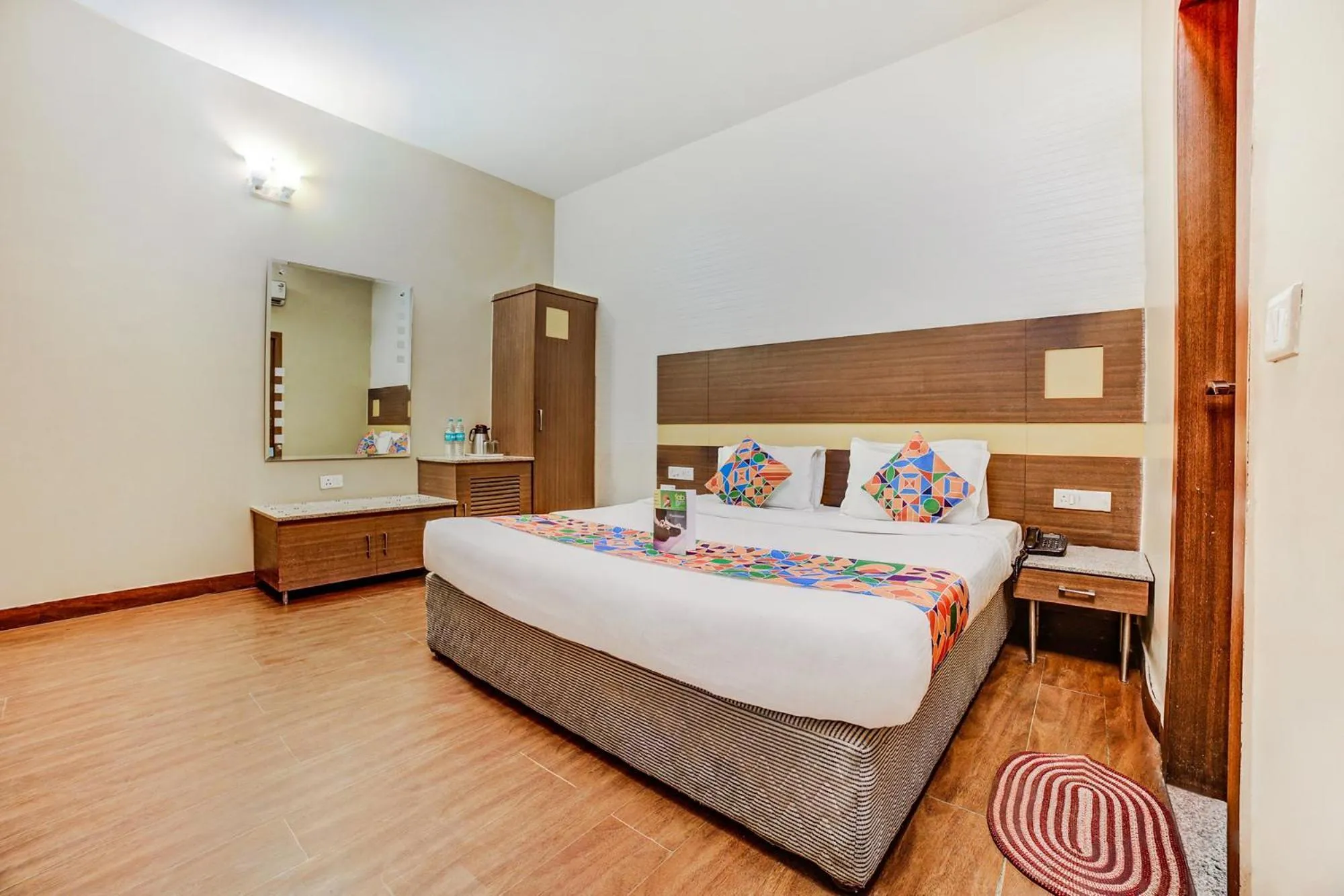 Bed in FabHotel Aqua