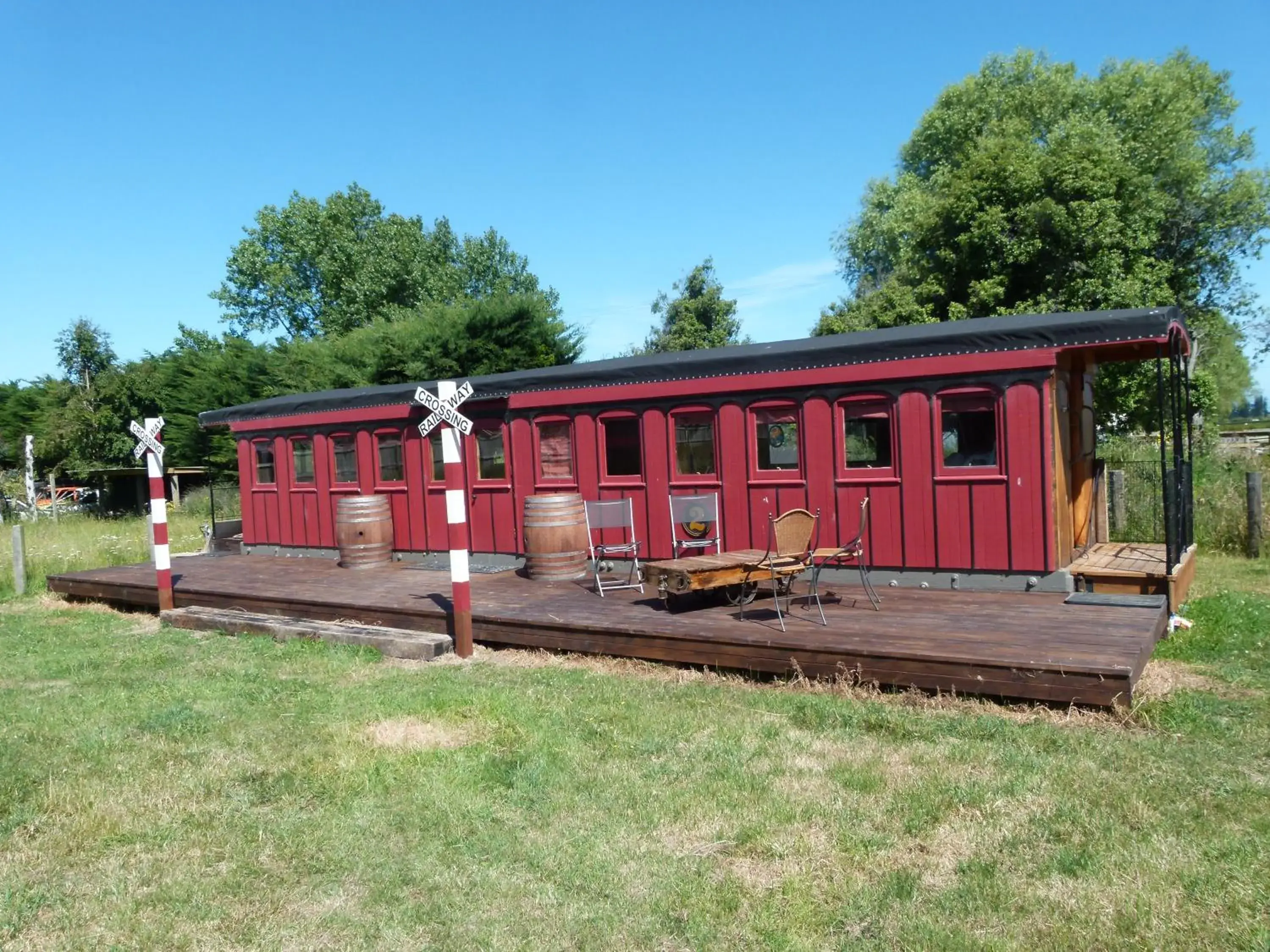 Two-Bedroom Train Carriage in Wacky Stays - unique farm-stay glamping rentals, FREE animal feeding tours Two-Bedroom Train Carriage in Wacky Stays - unique farm-stay glamping rentals, FREE animal feeding tours