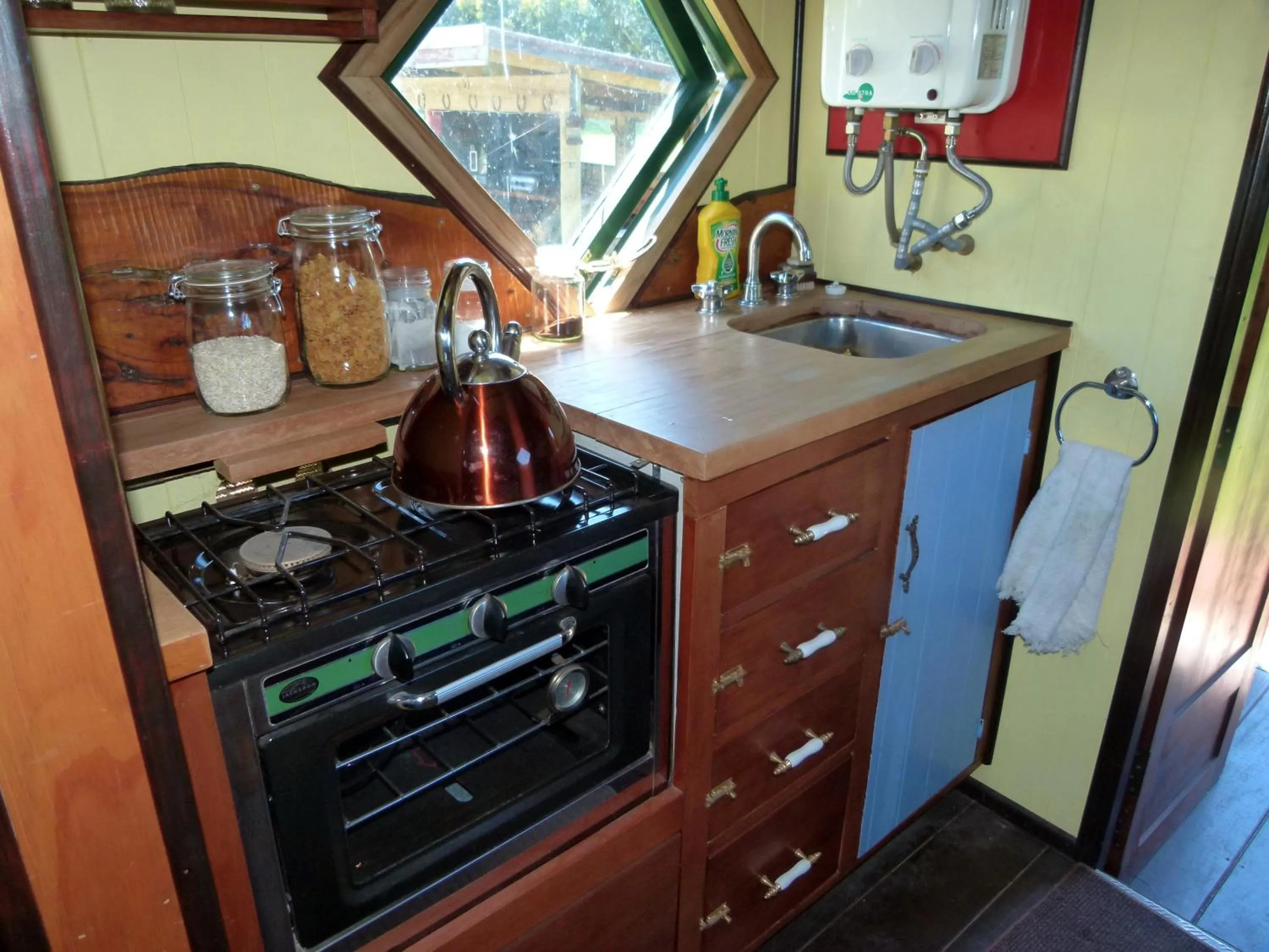 Coffee/tea facilities in Wacky Stays - unique farm-stay glamping rentals, FREE animal feeding tours