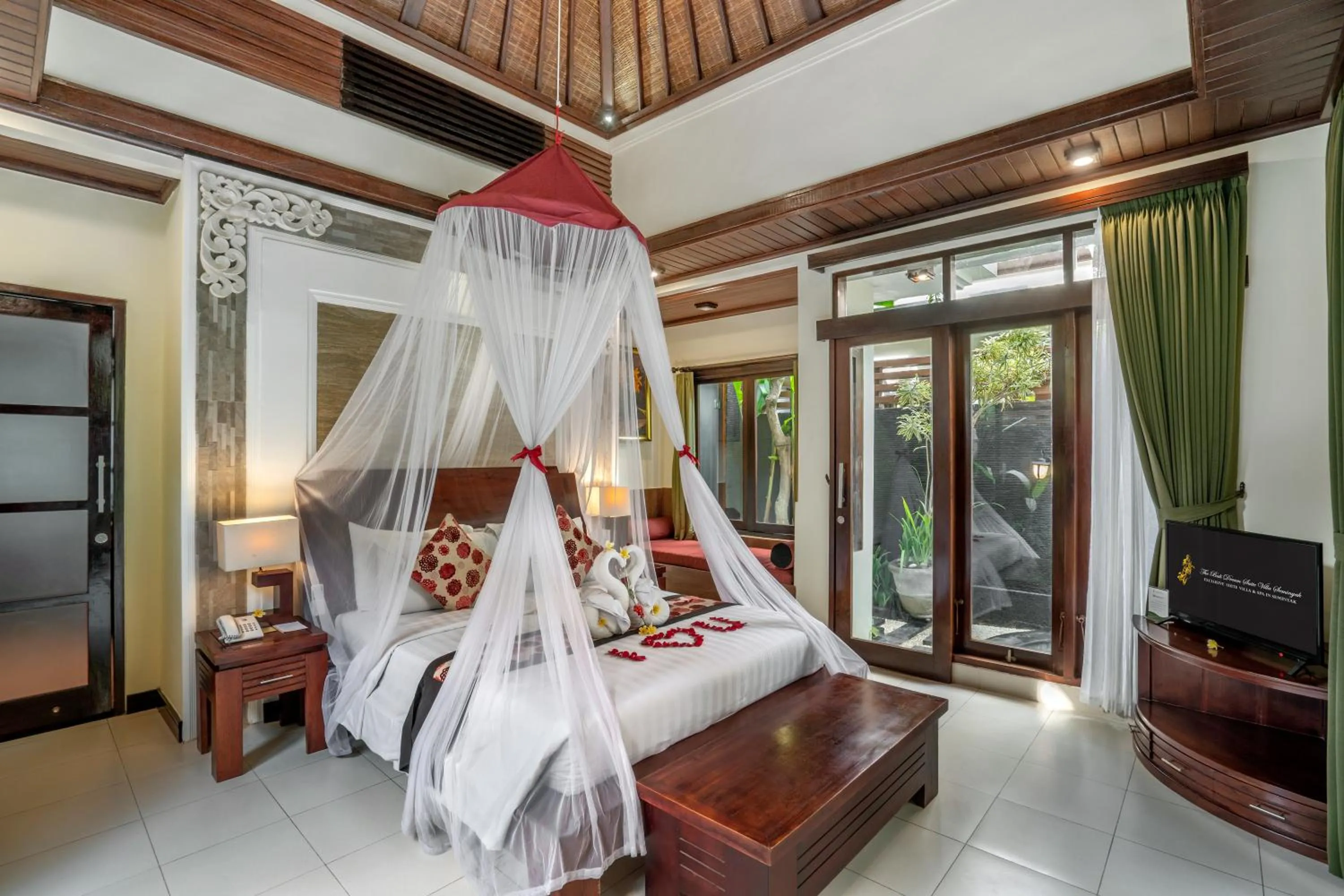 Bed in The Bali Dream Suite Villa Seminyak