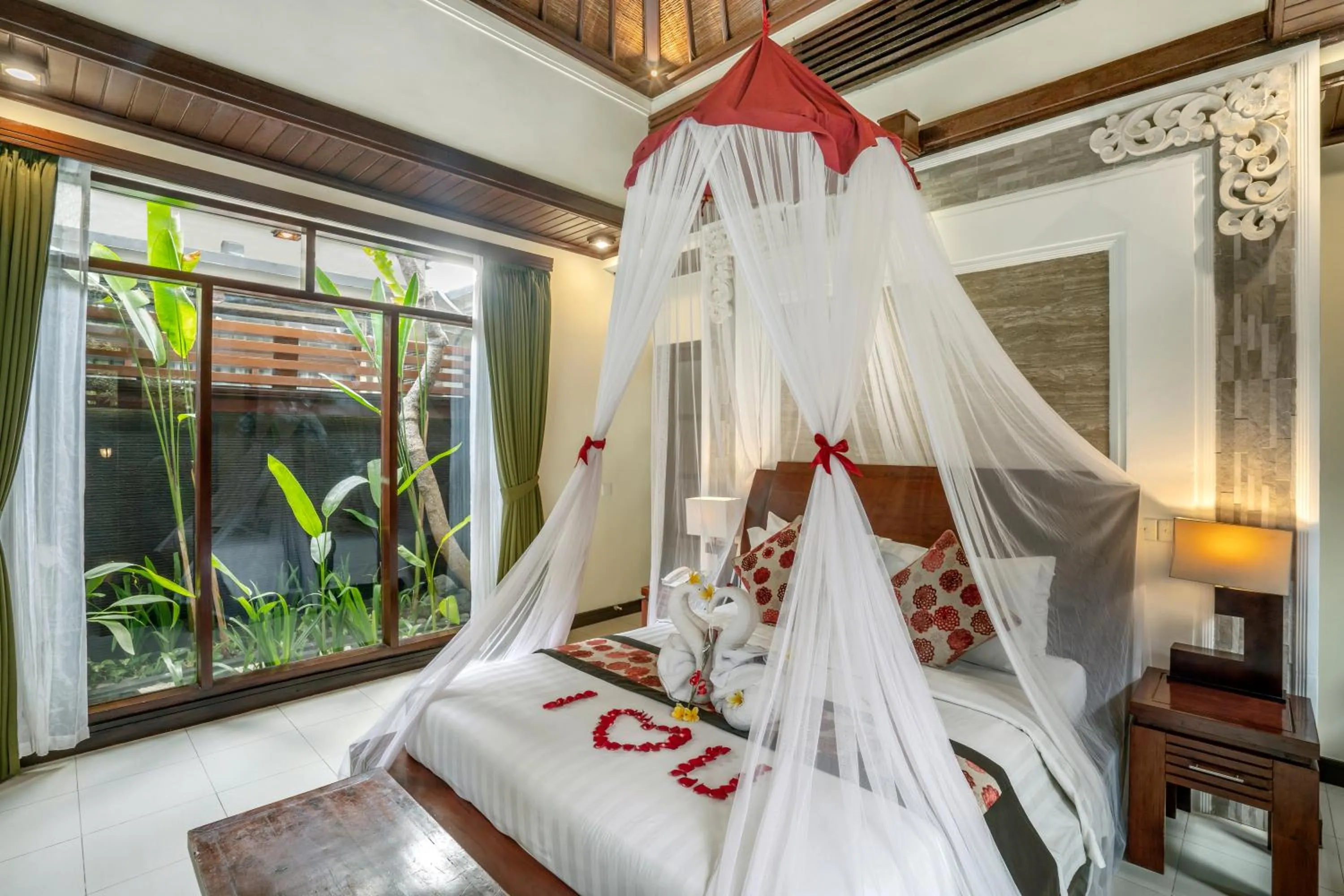 Bed in The Bali Dream Suite Villa Seminyak