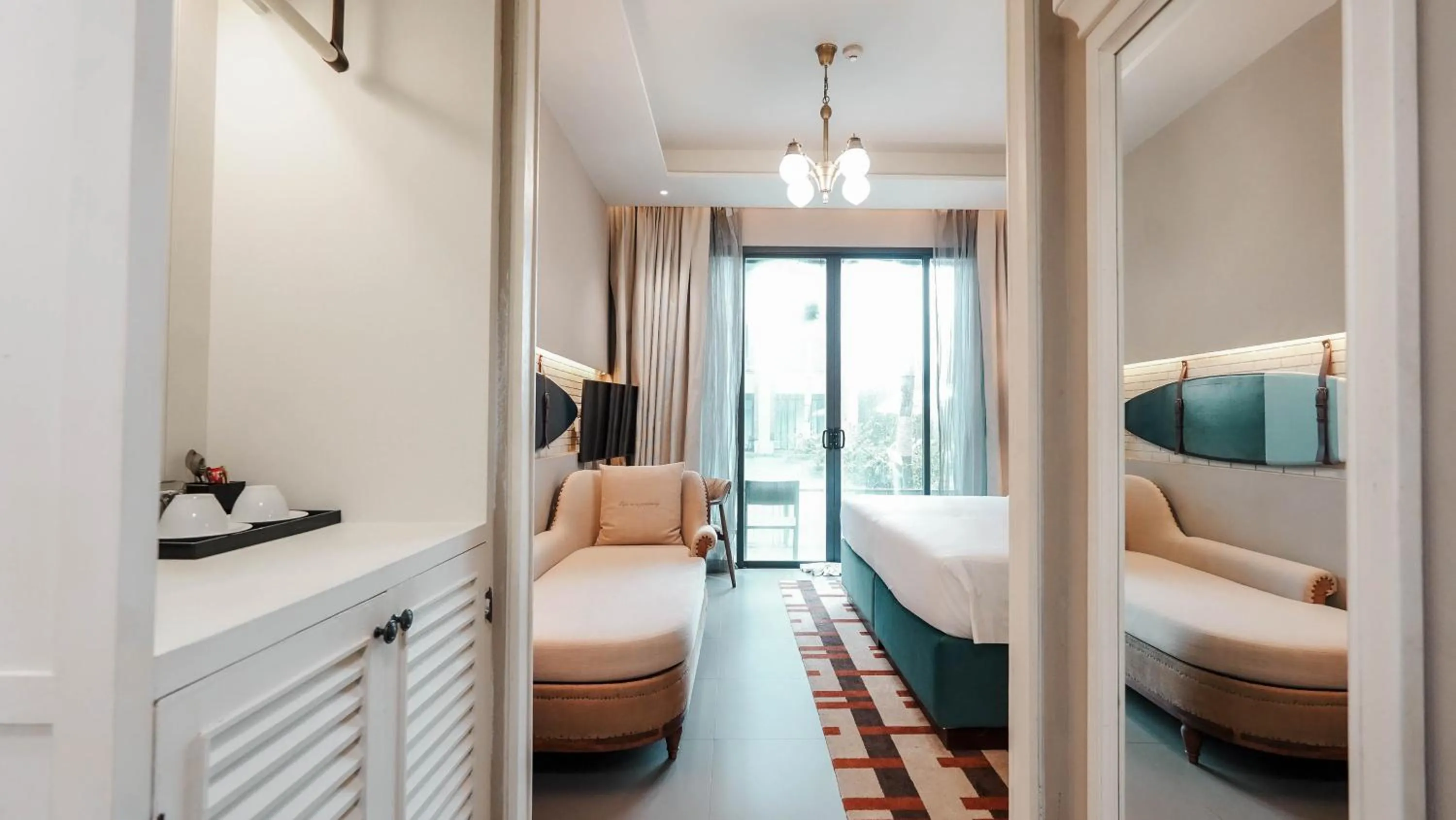 Bed in Sugar Marina Hotel-SURF-Kata Beach