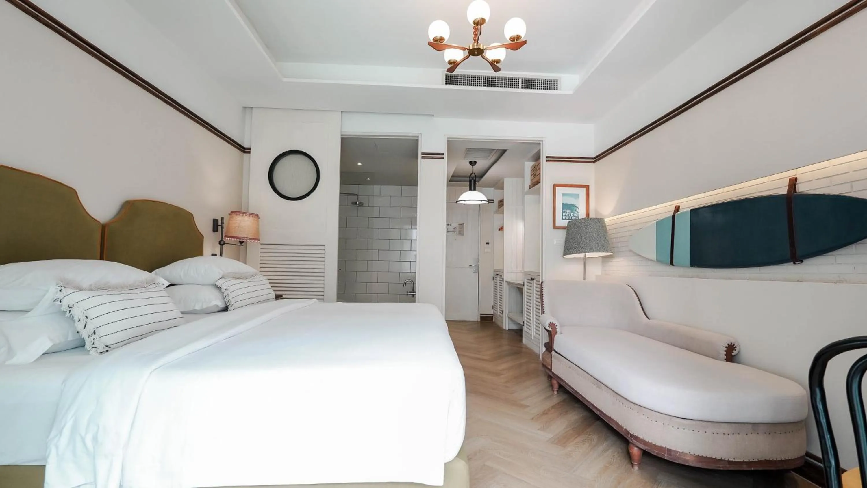 Bed in Sugar Marina Hotel-SURF-Kata Beach