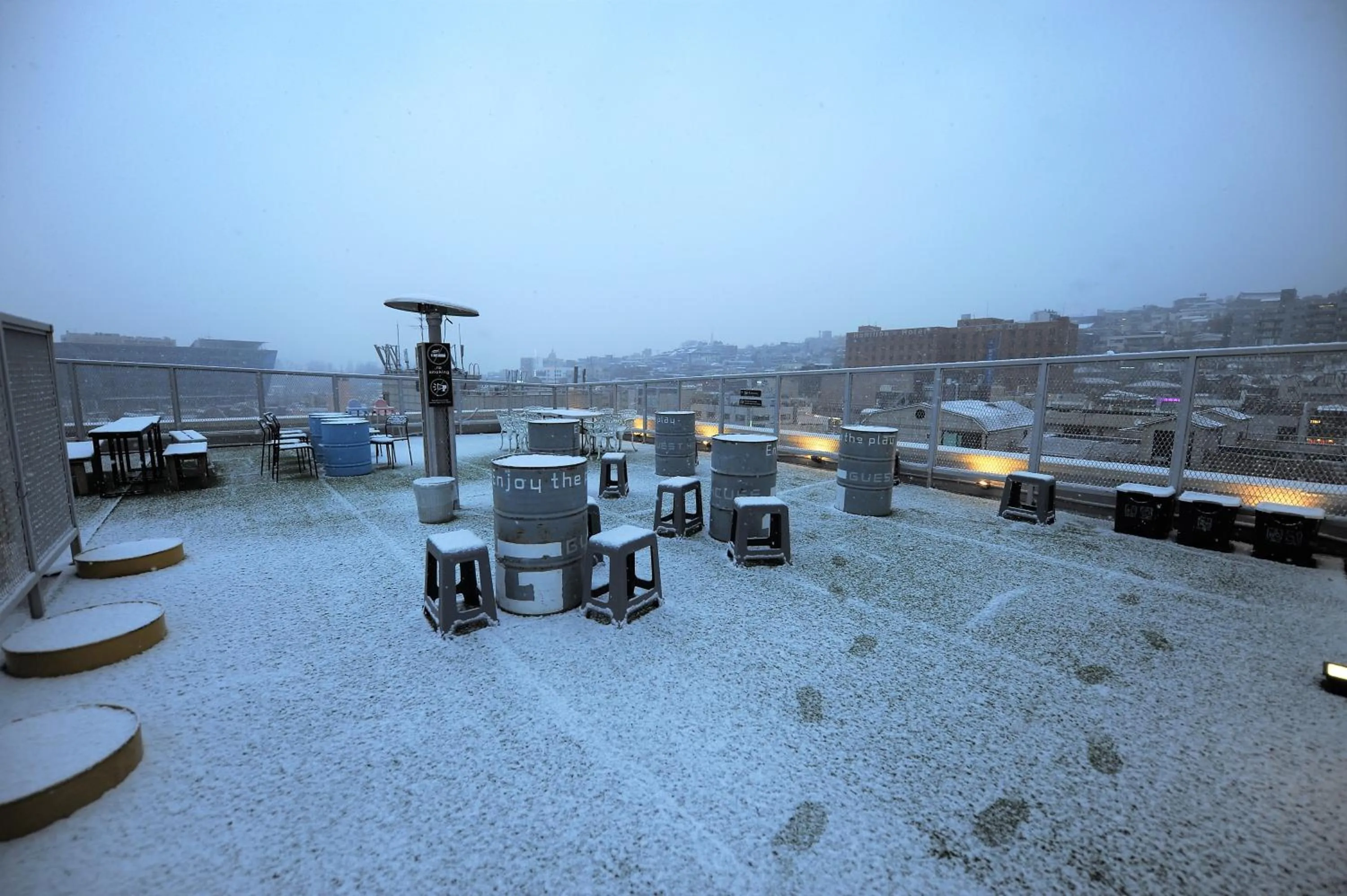 Balcony/Terrace in G Guesthouse Itaewon In Seoul