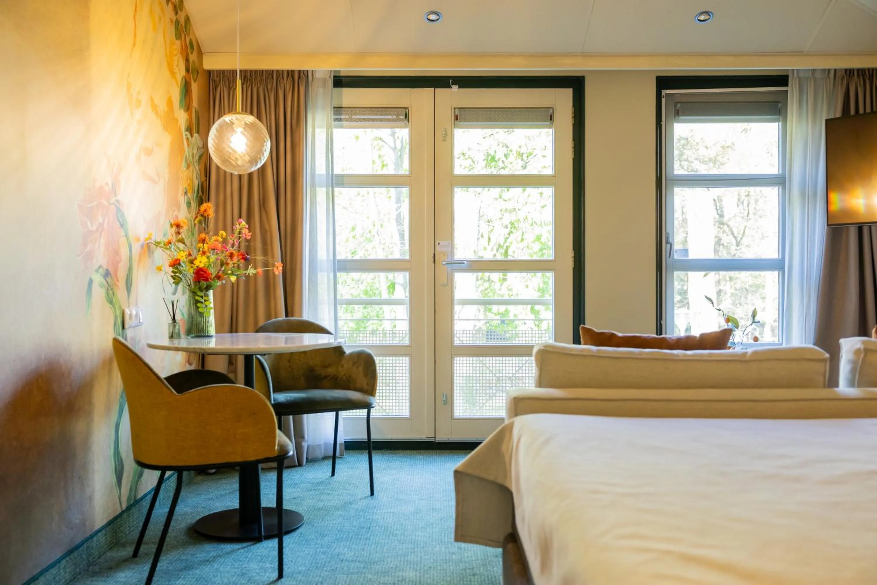 View (from property/room), Bed in Parkhotel Tjaarda