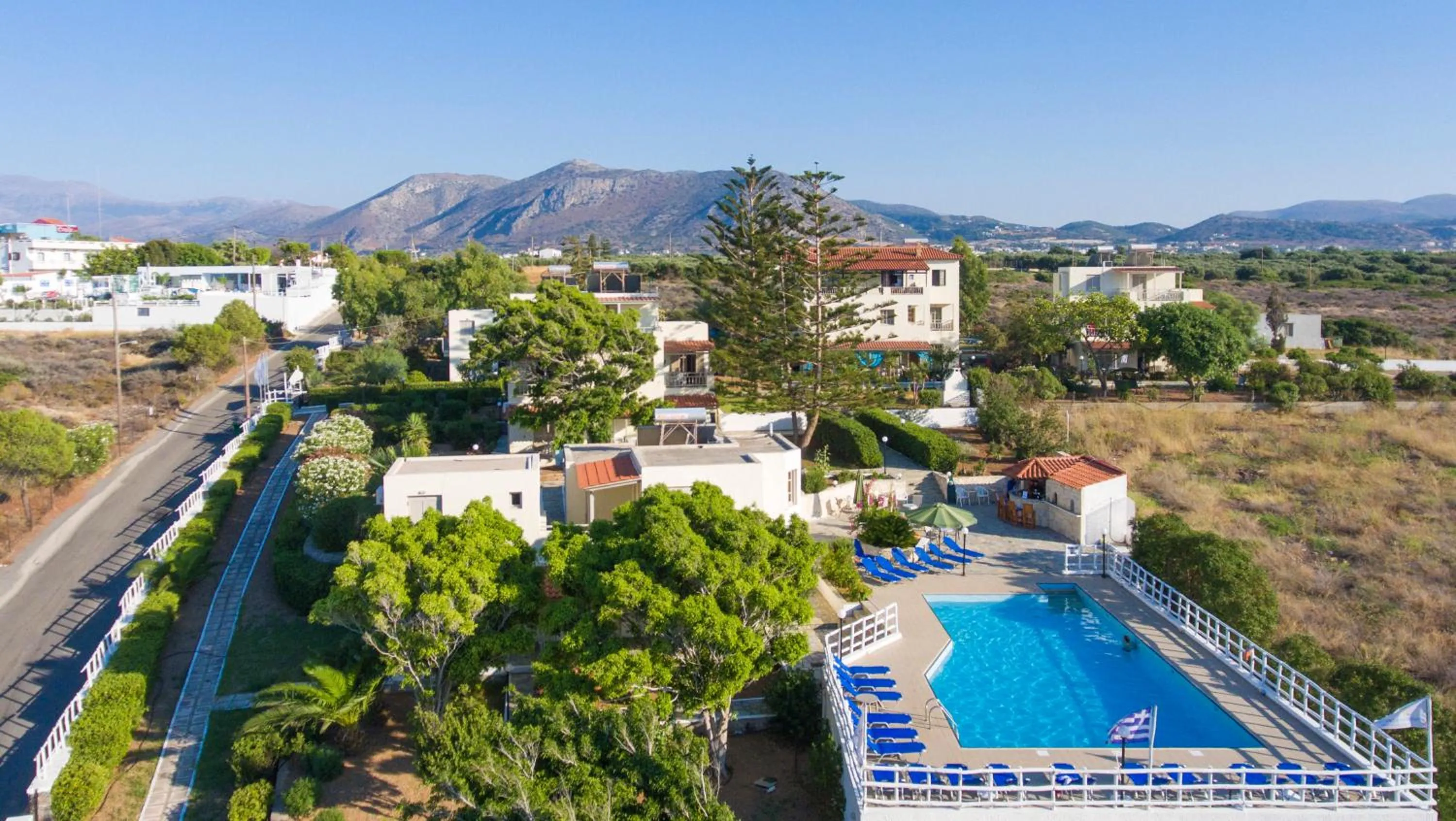 Bird's eye view in Panorama-Seaview Studios & Apartments