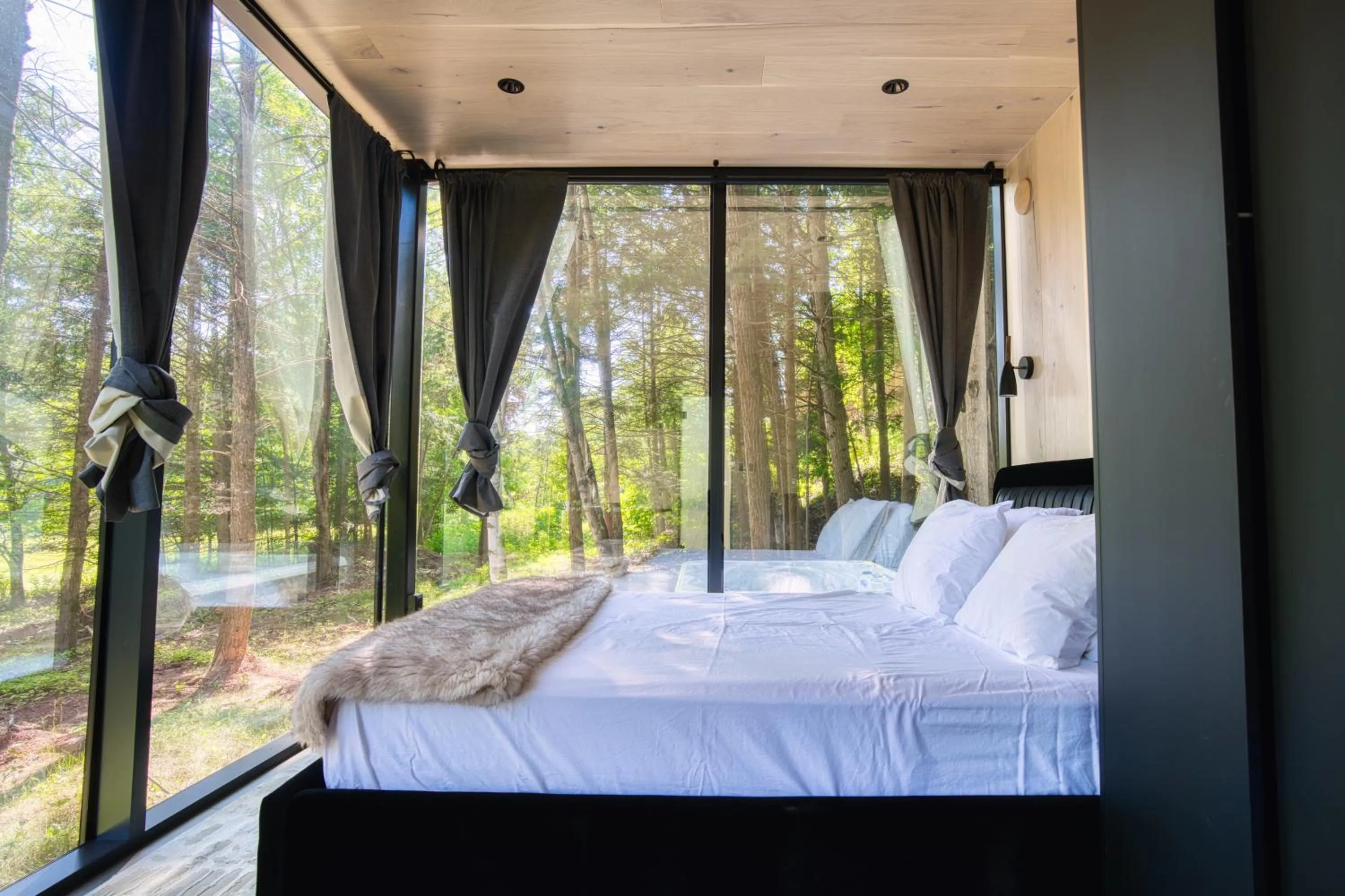 Bedroom, Bed in The Haüs Windham - Spacious Suites, Hot Tub, Mountain Views!