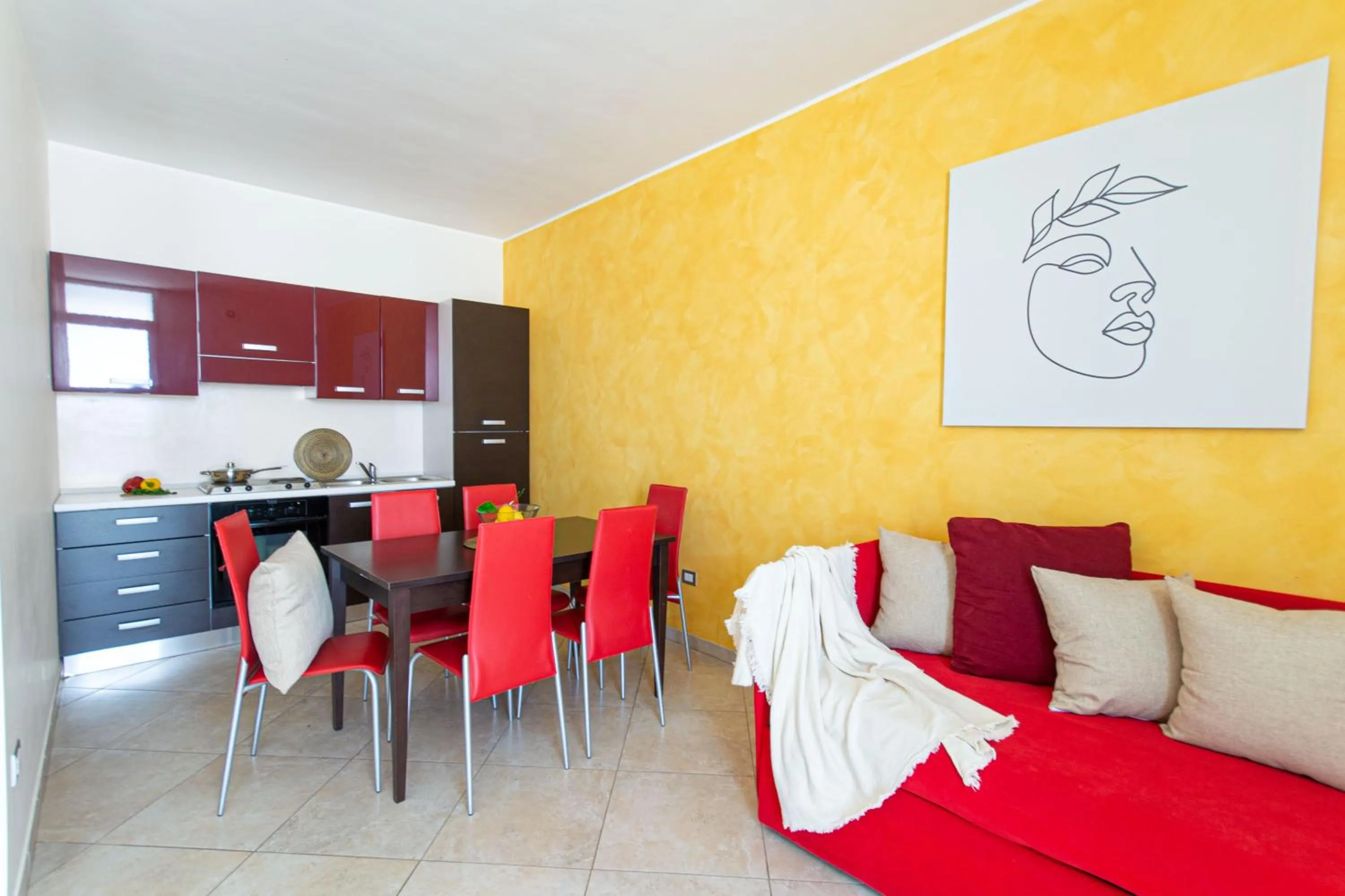 Kitchen or kitchenette in Residence Borgo & Mare - Localo