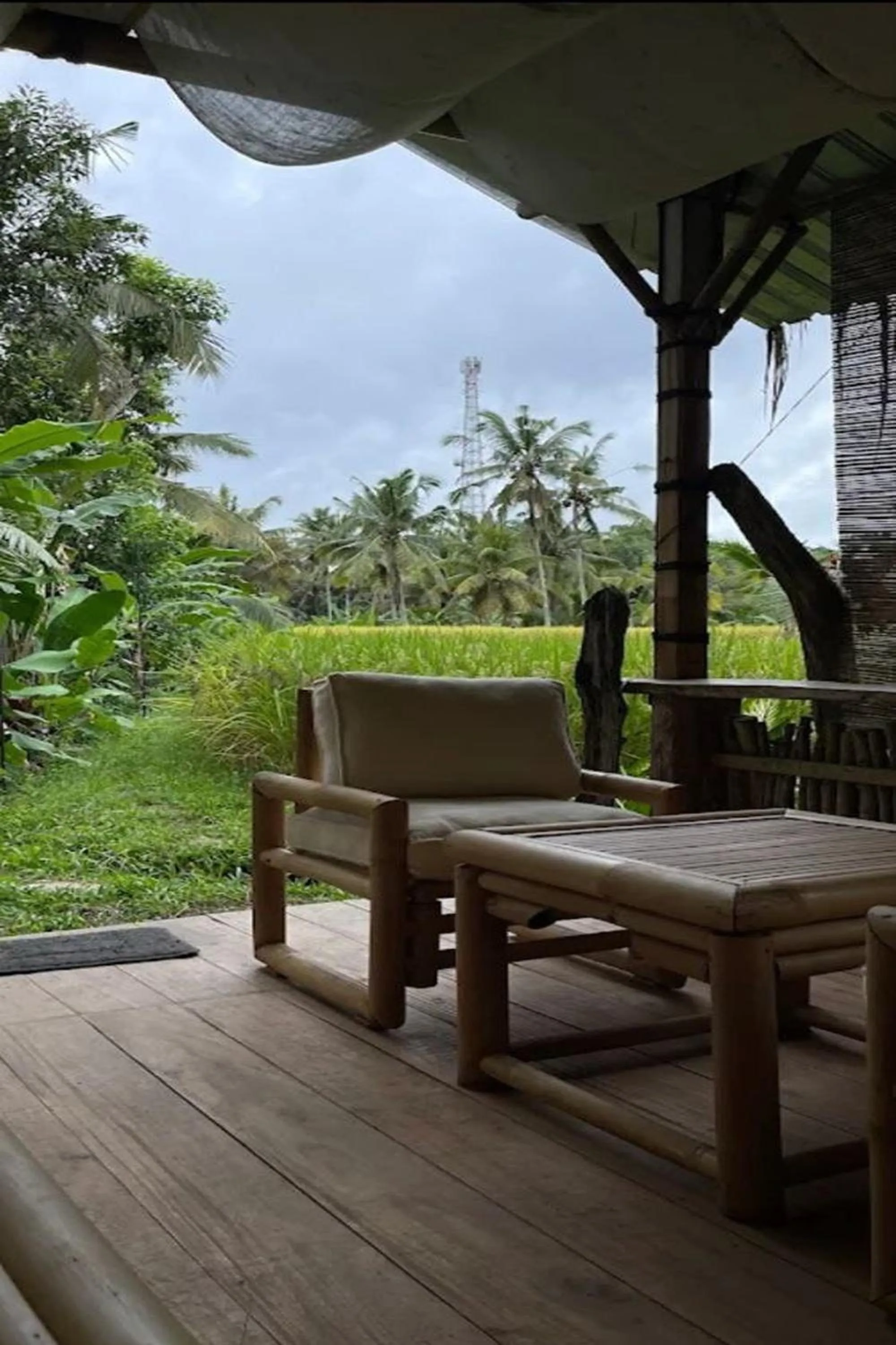 Balcony/Terrace in Tiny ECO Bamboo Ubud