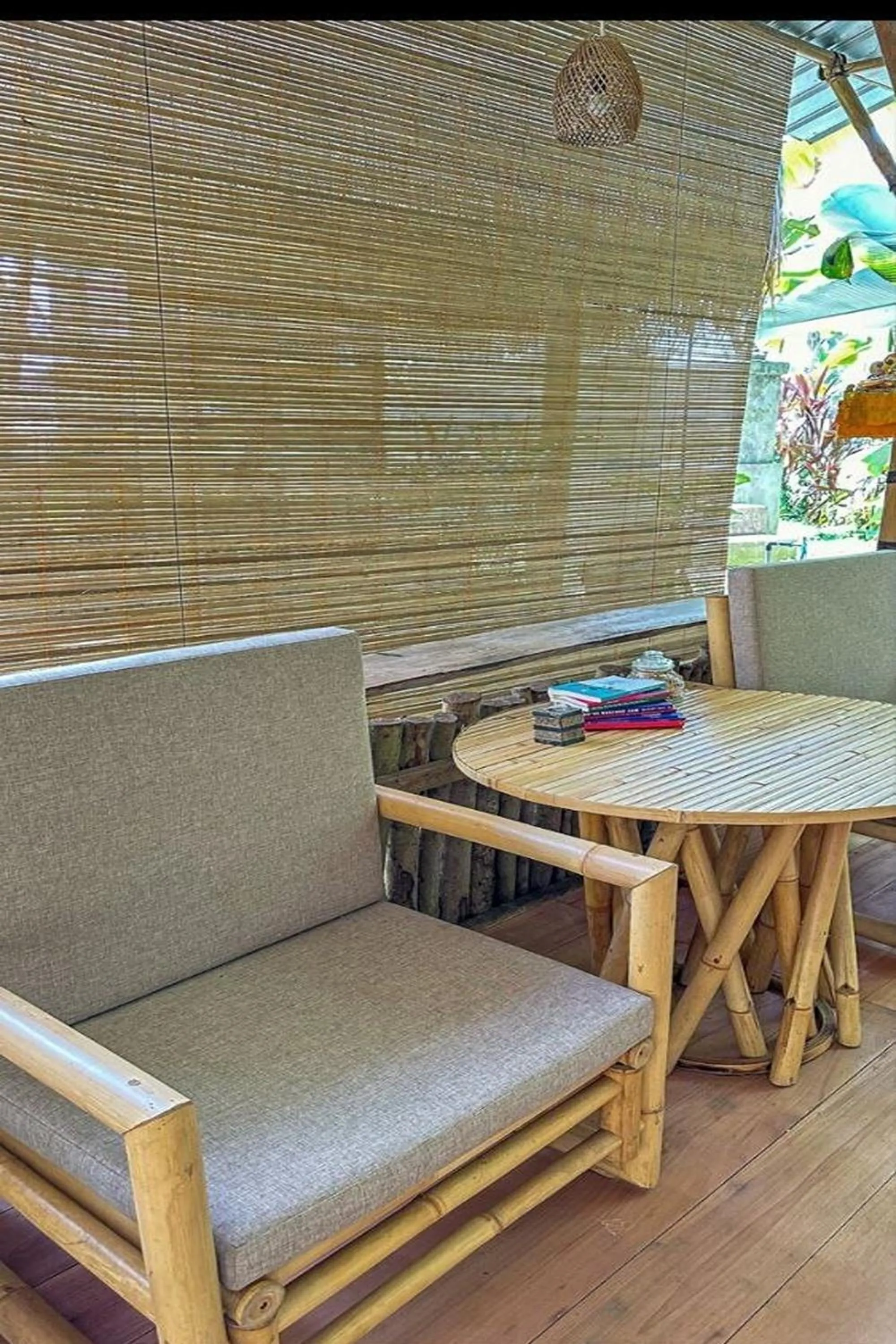 Living room in Tiny ECO Bamboo Ubud