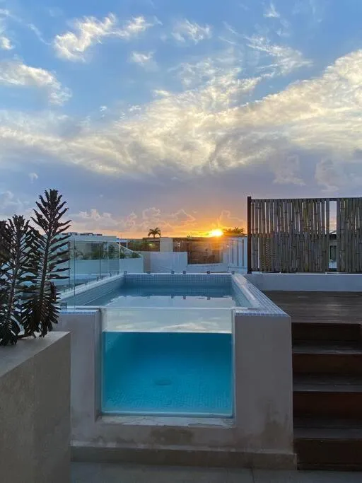 Swimming Pool in Cacao Tulum departamentos