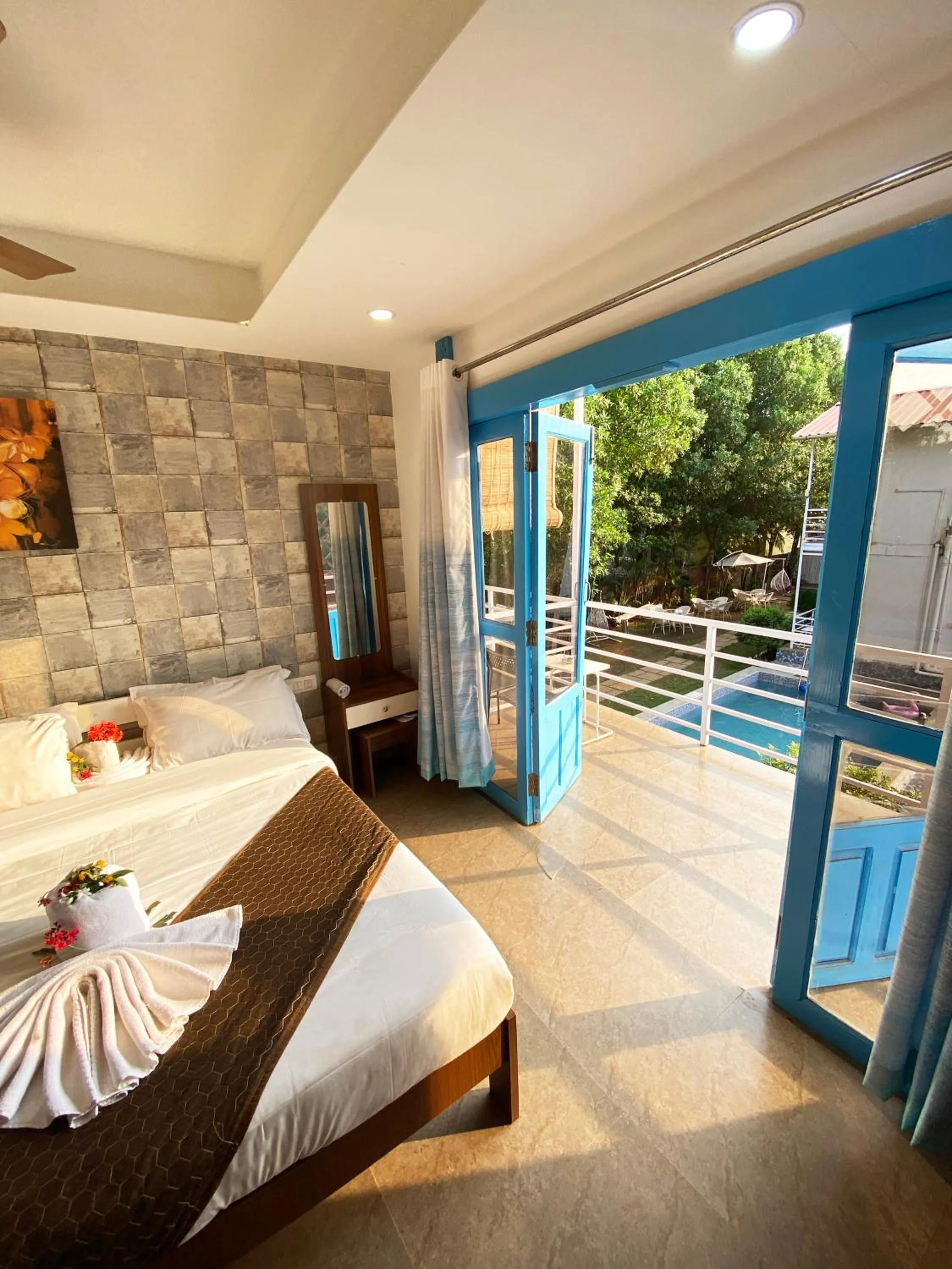 Bed in BOHO BY THE BEACH Resort