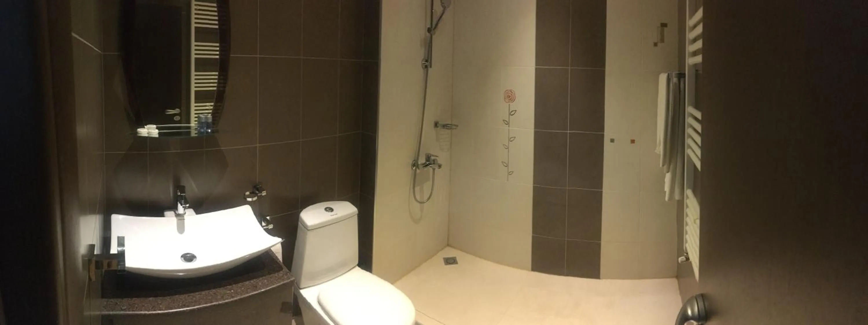 Shower in Face Hotel