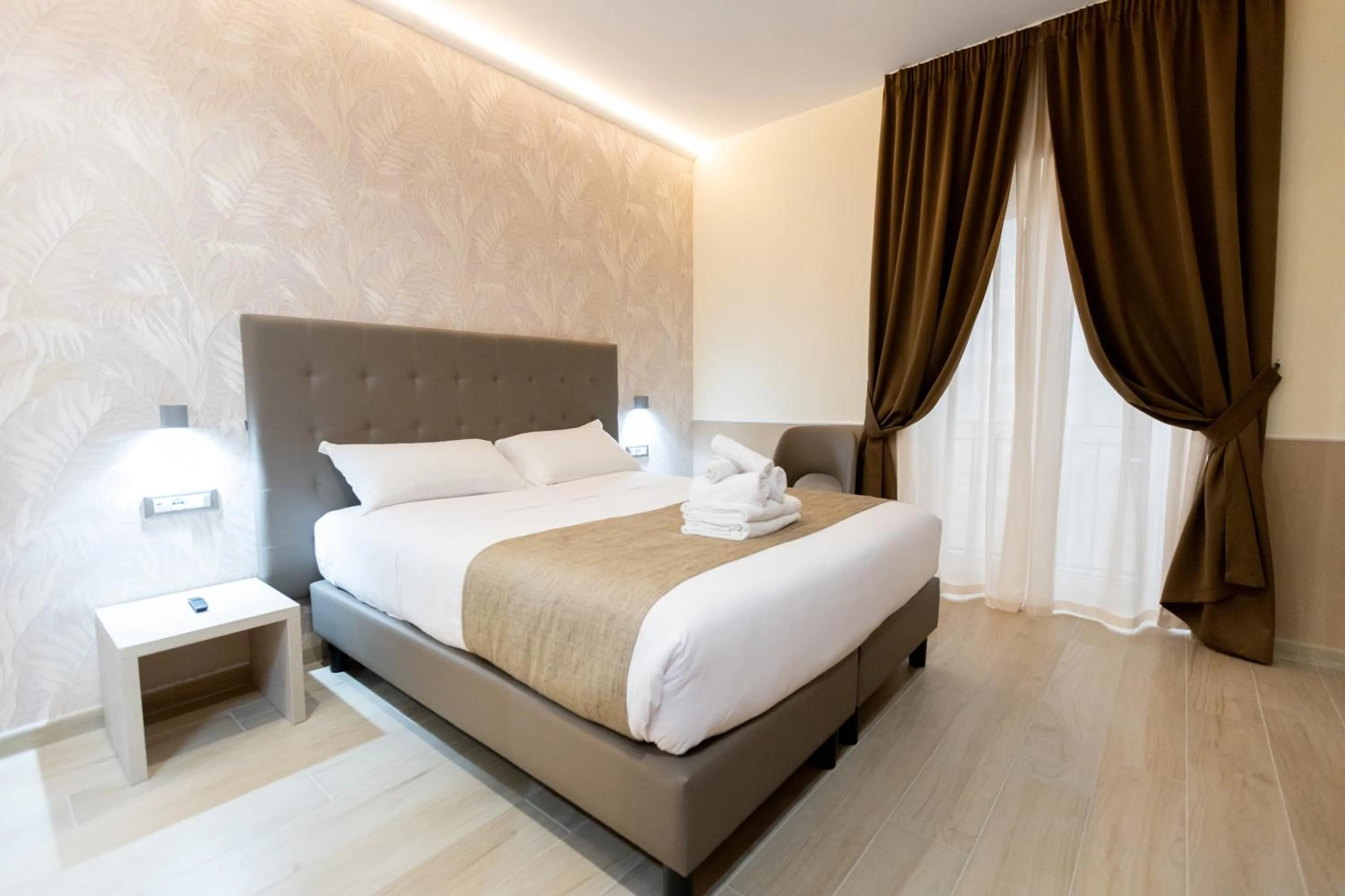 Bed in Hotel Maximus