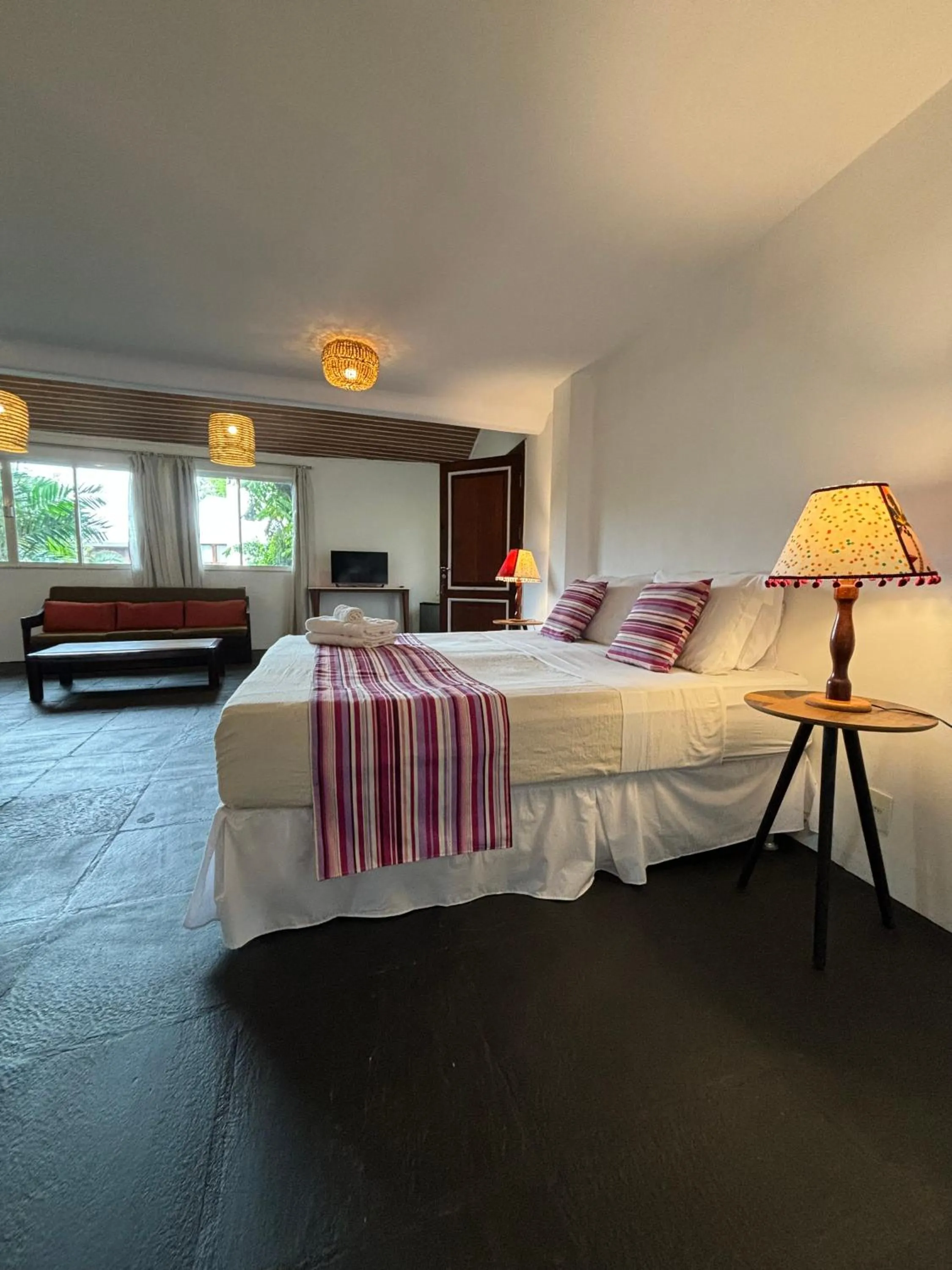 View (from property/room), Bed in Les Jardins de Rio Boutique Hotel