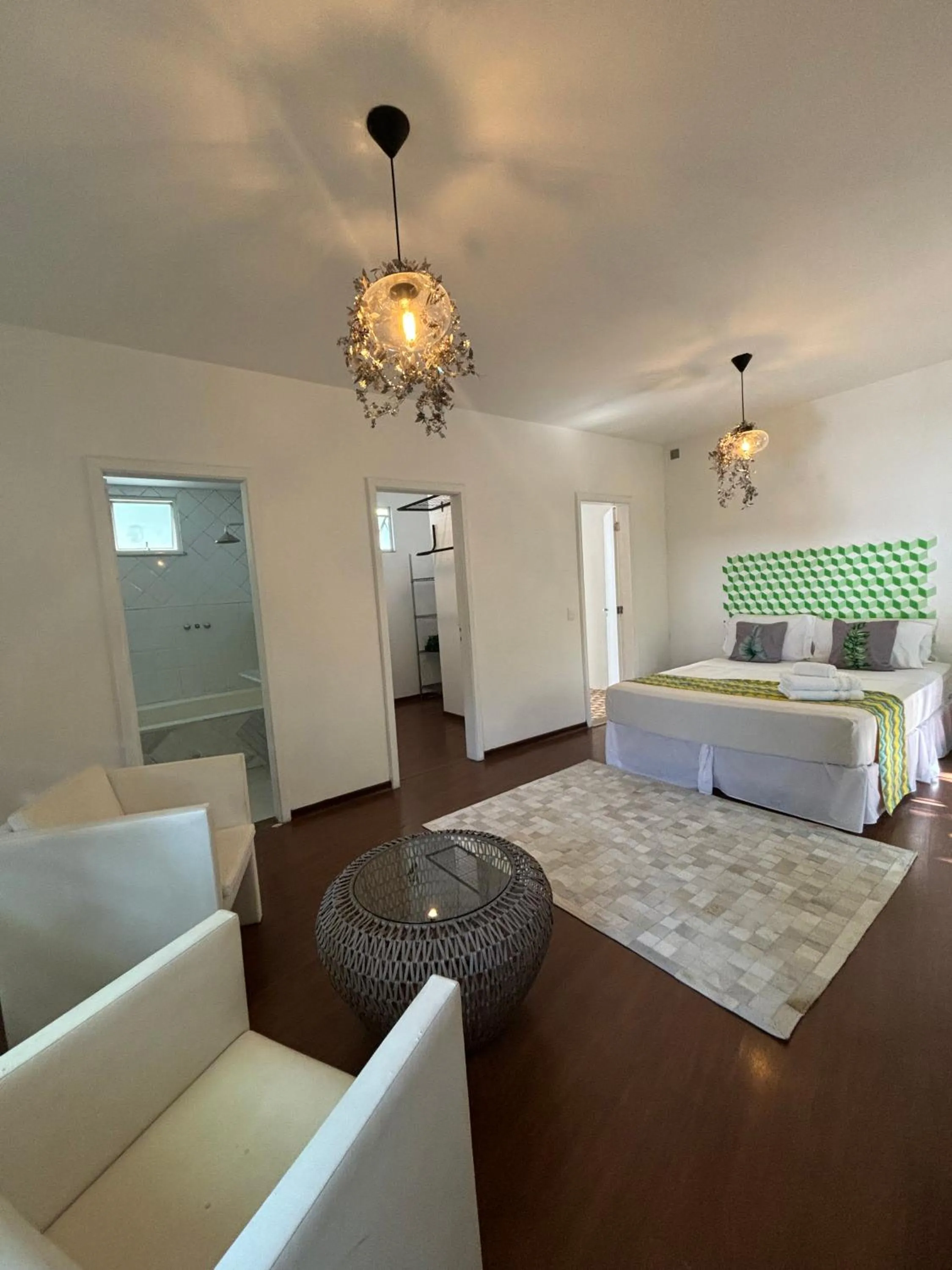 View (from property/room), Bed in Les Jardins de Rio Boutique Hotel