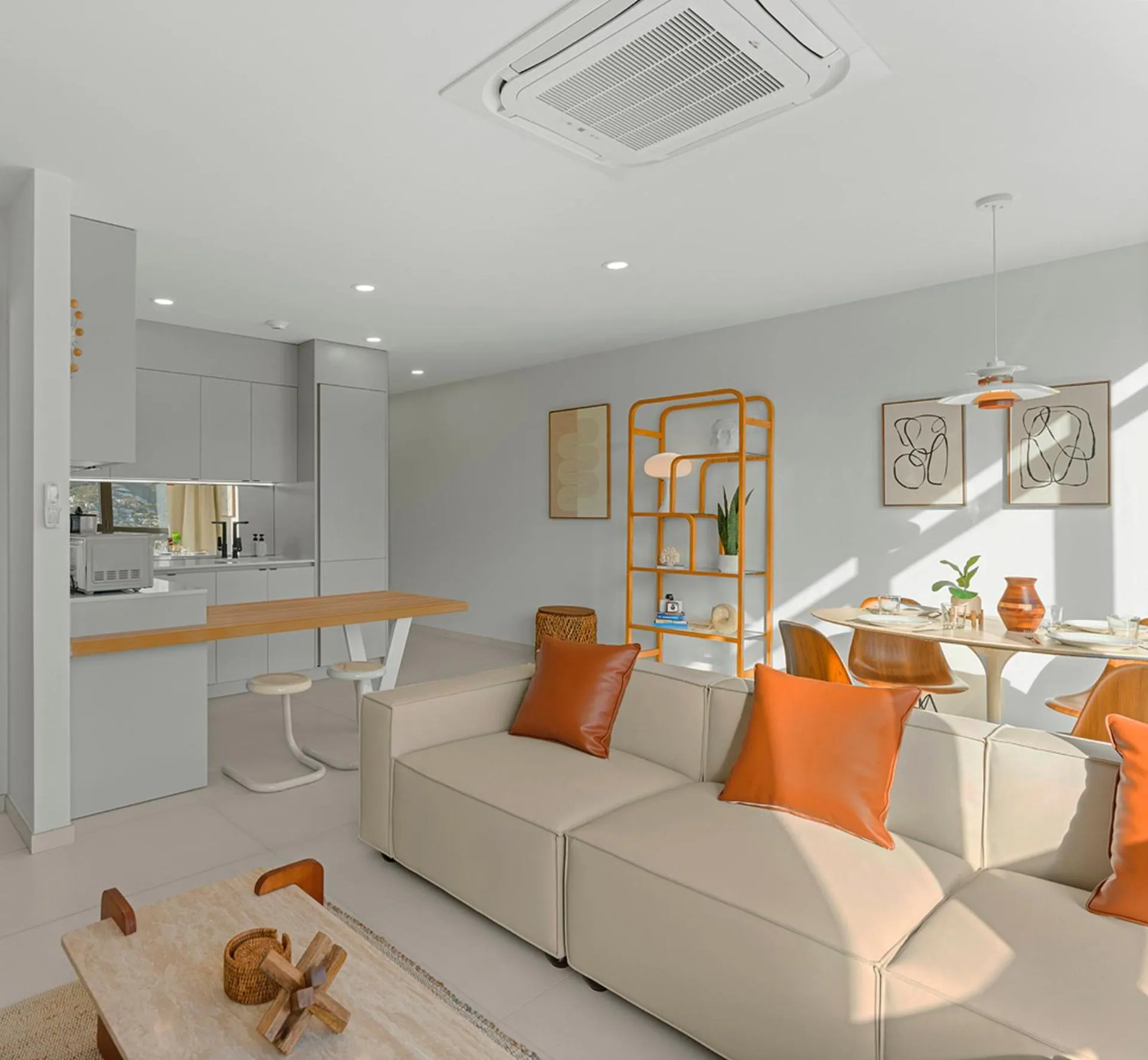 Living room in The Hills Residence