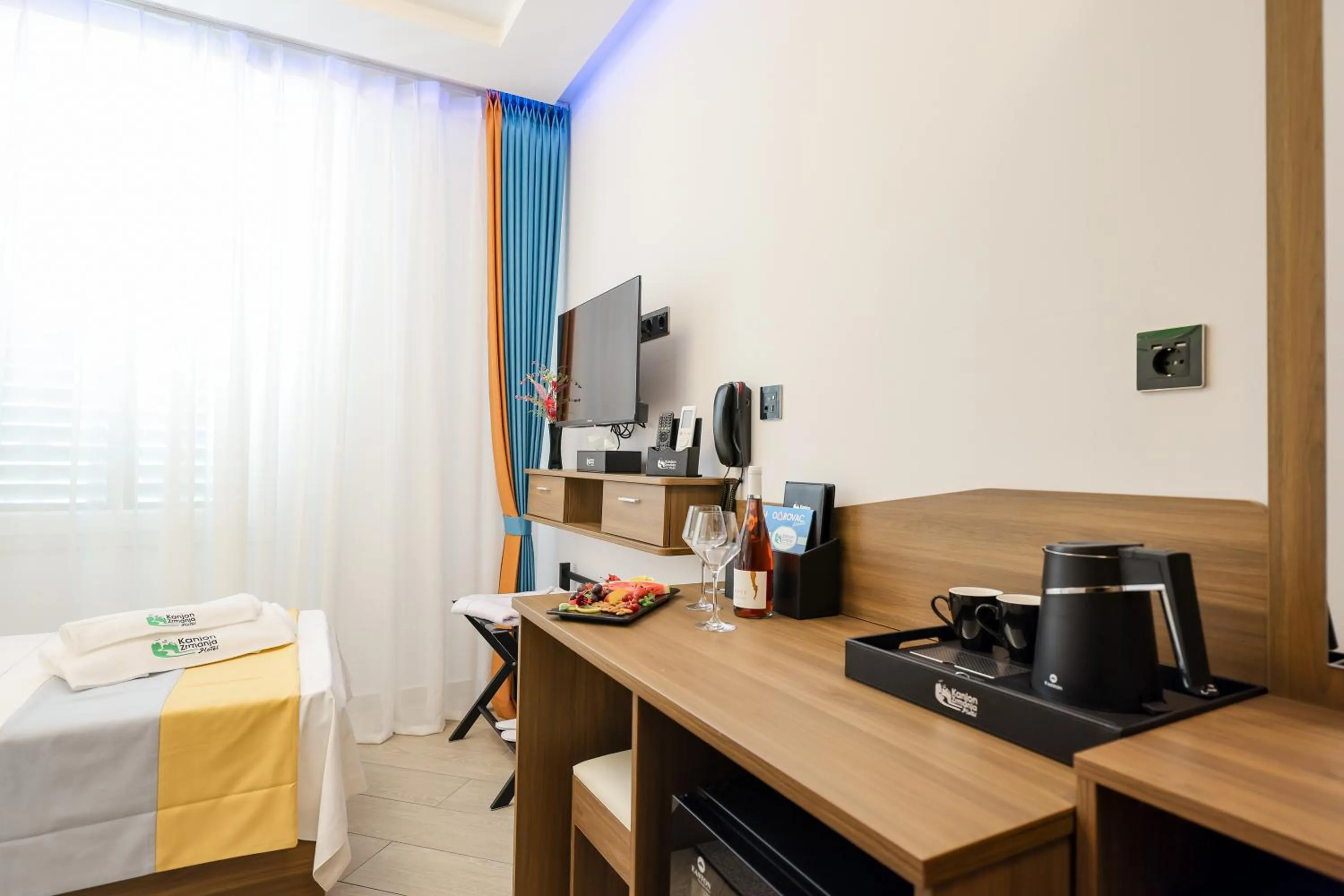 Bed in Hotel Kanjon Zrmanje