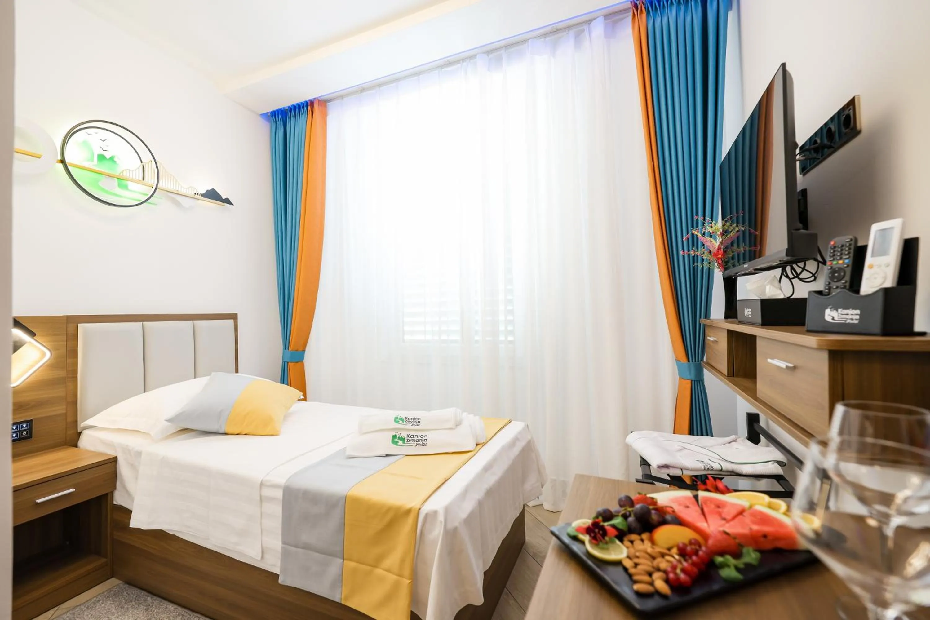 Bed in Hotel Kanjon Zrmanje