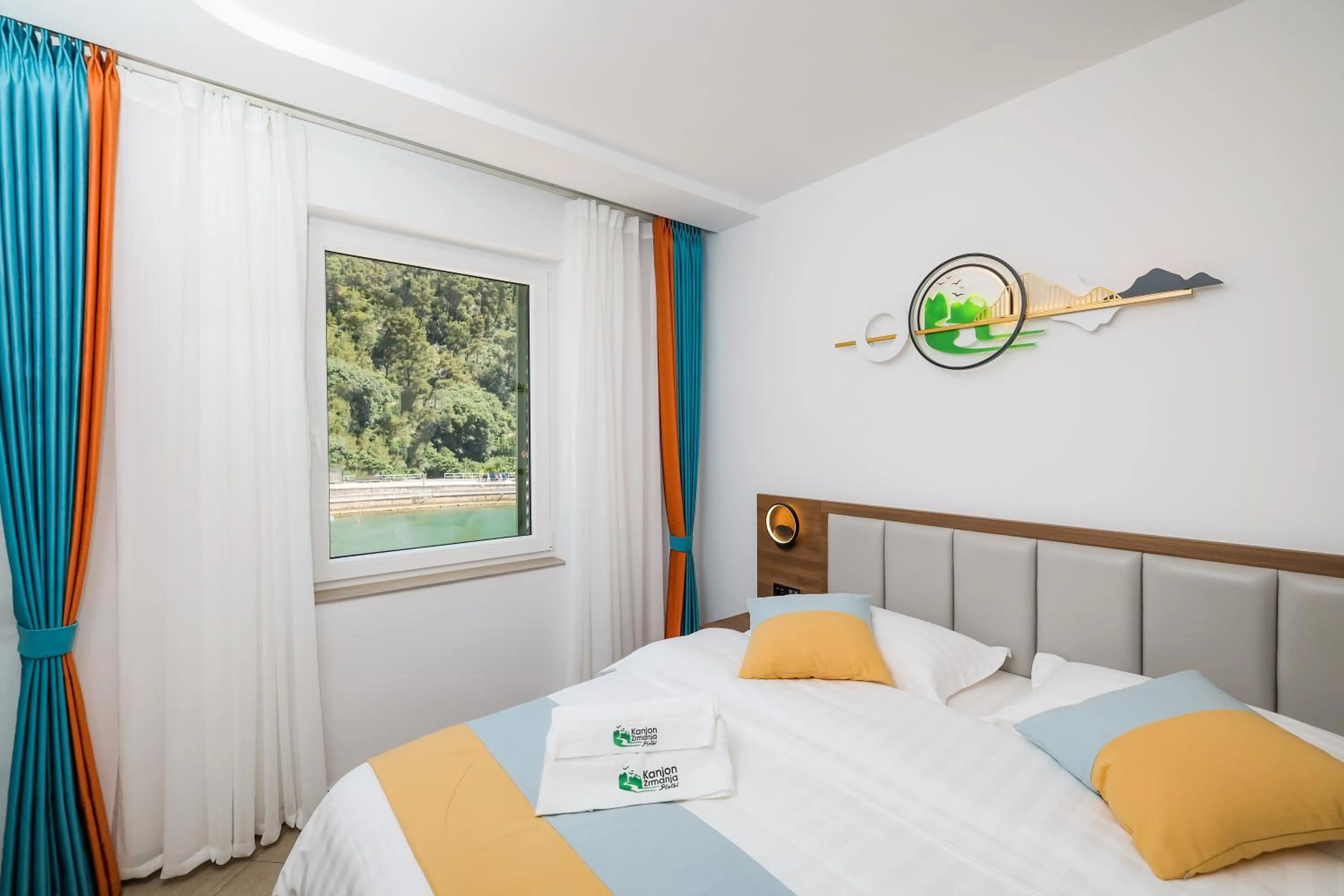 Bed in Hotel Kanjon Zrmanje