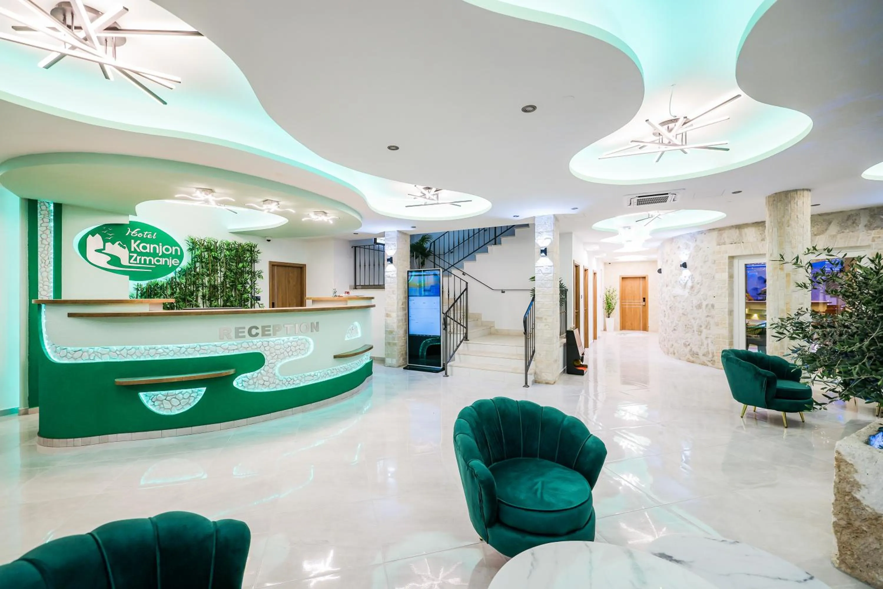 Living room in Hotel Kanjon Zrmanje